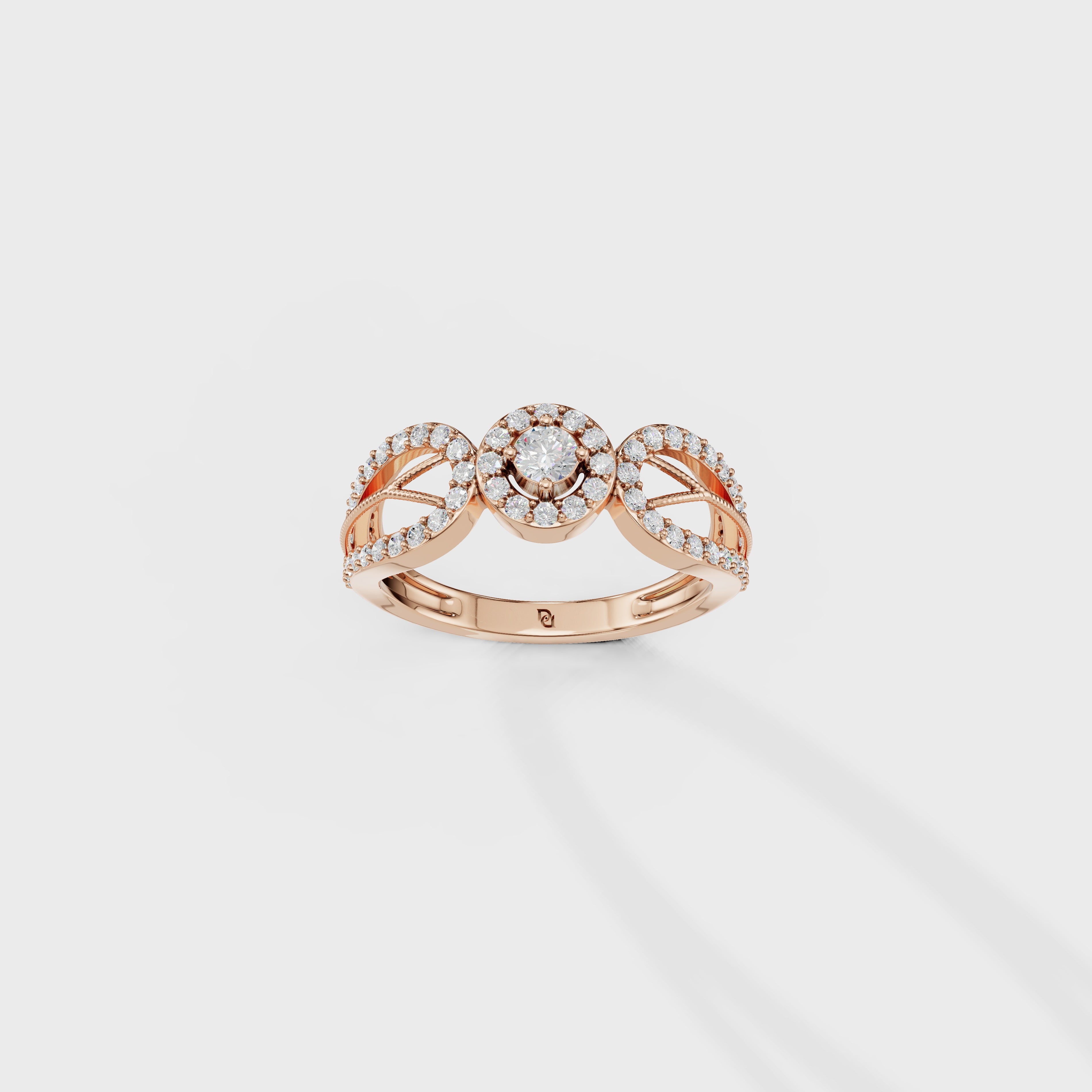 Art Deco Bloom Perfect Engagement Ring