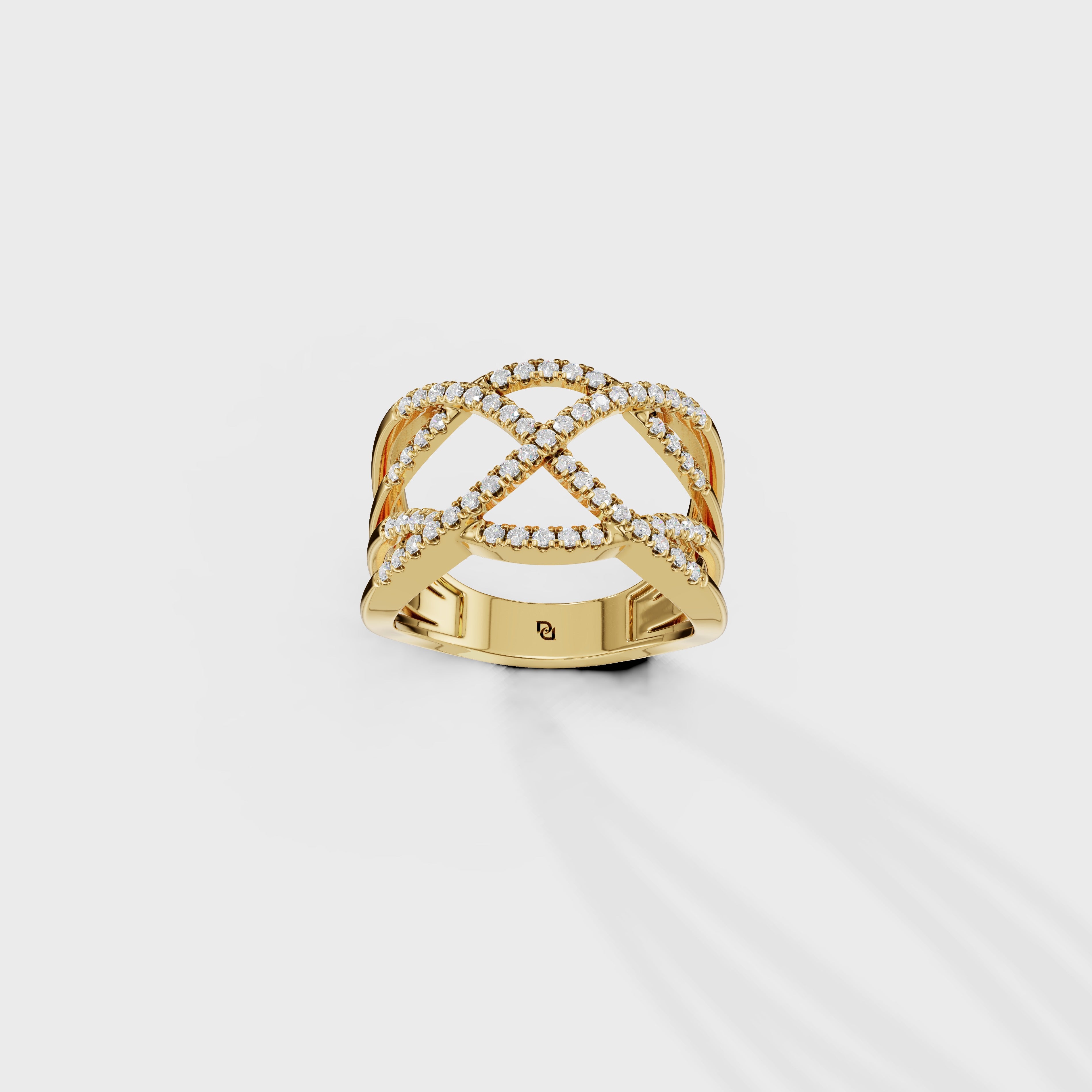 Interwoven Diamond Ring