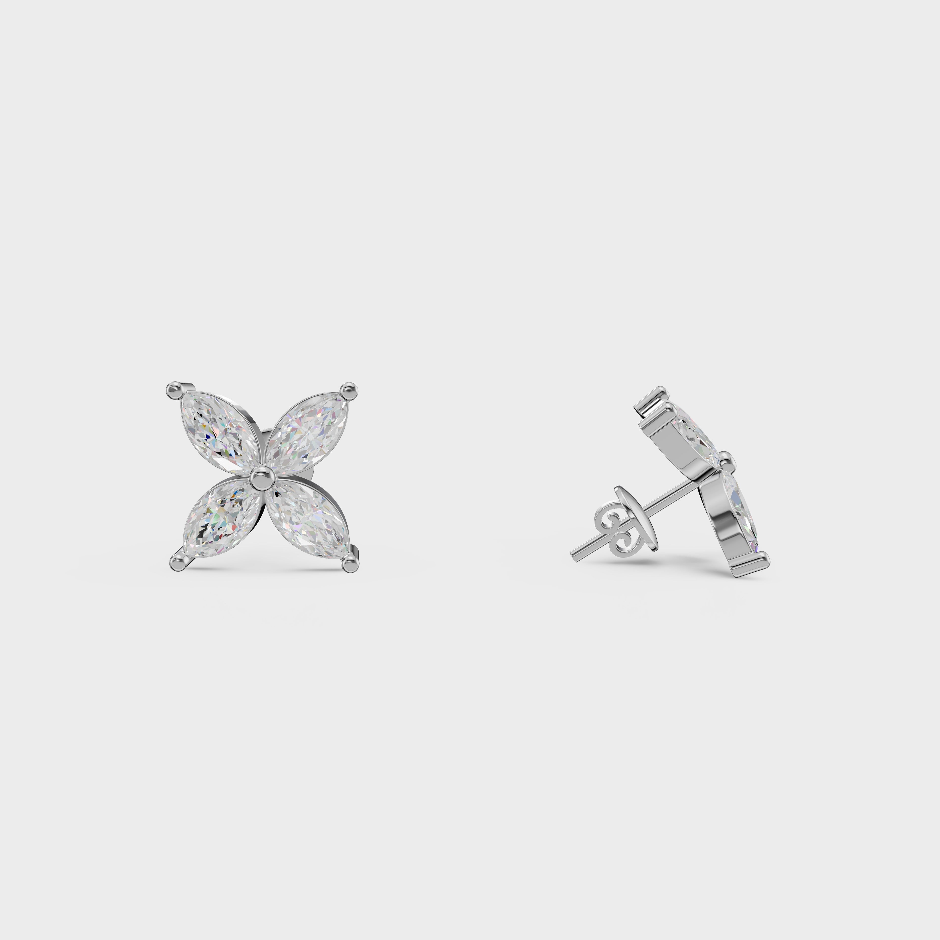 Marquise Cut Studs Earrings