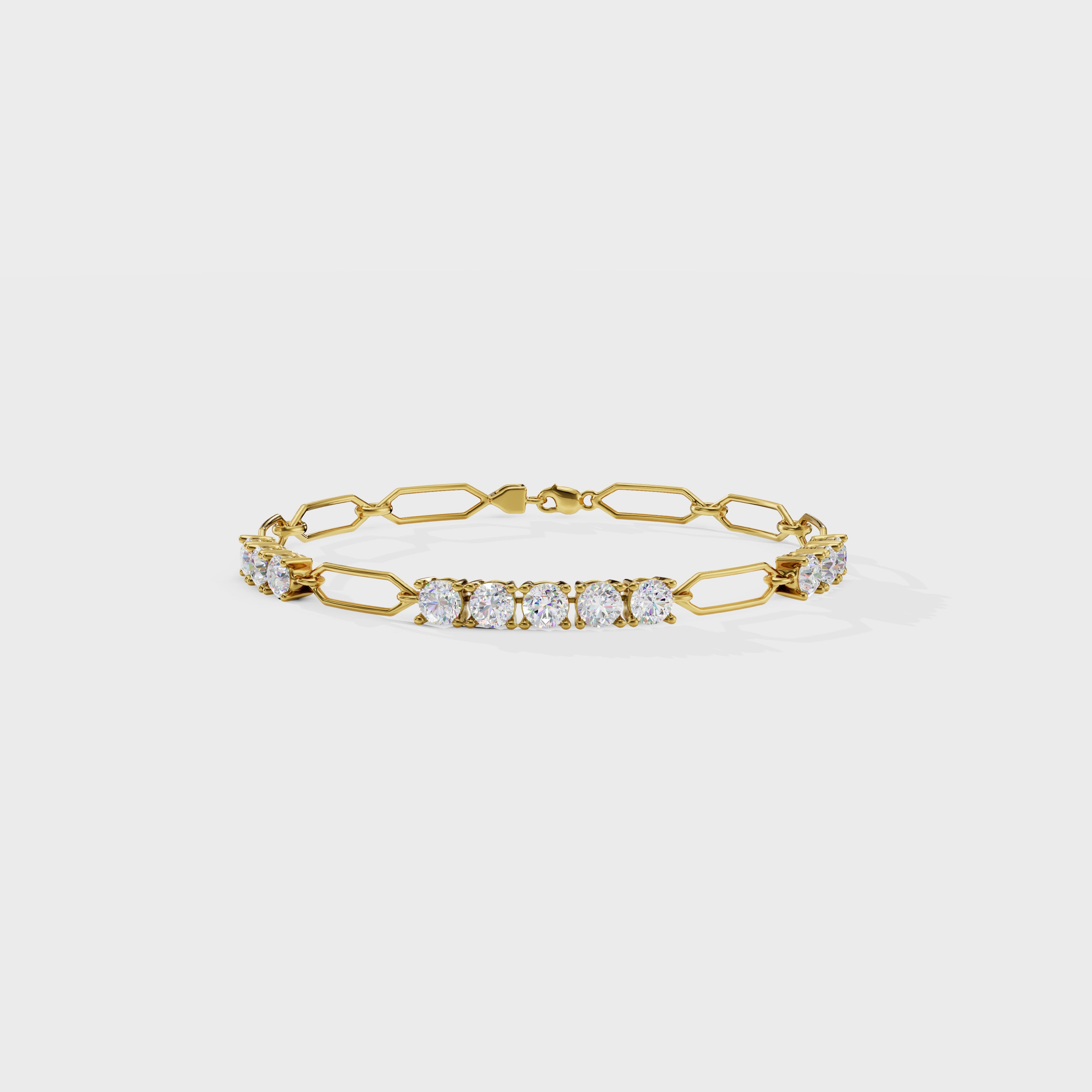 Crystal Grid Diamond Bracelet