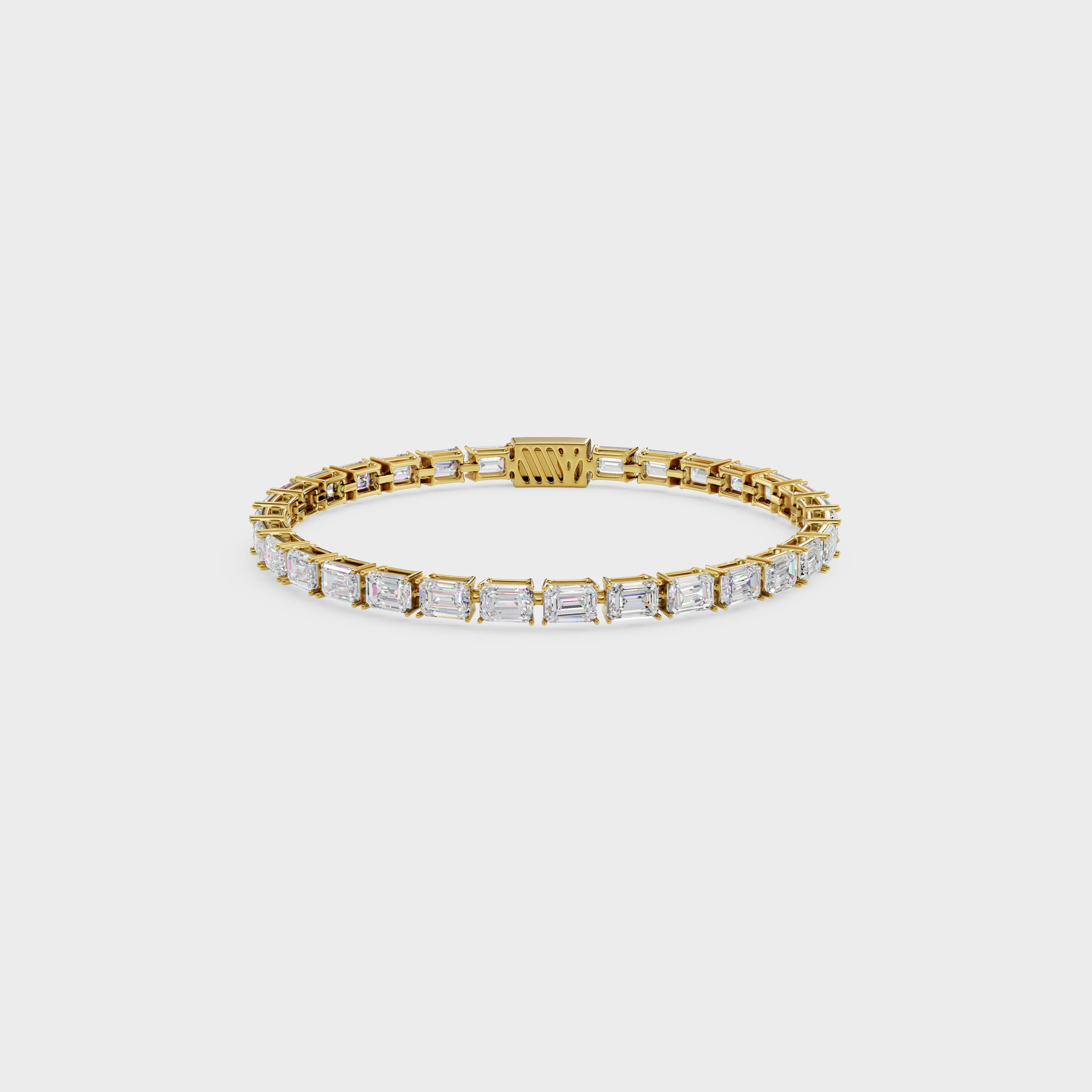Classic Emerald Cut Diamond Bracelet