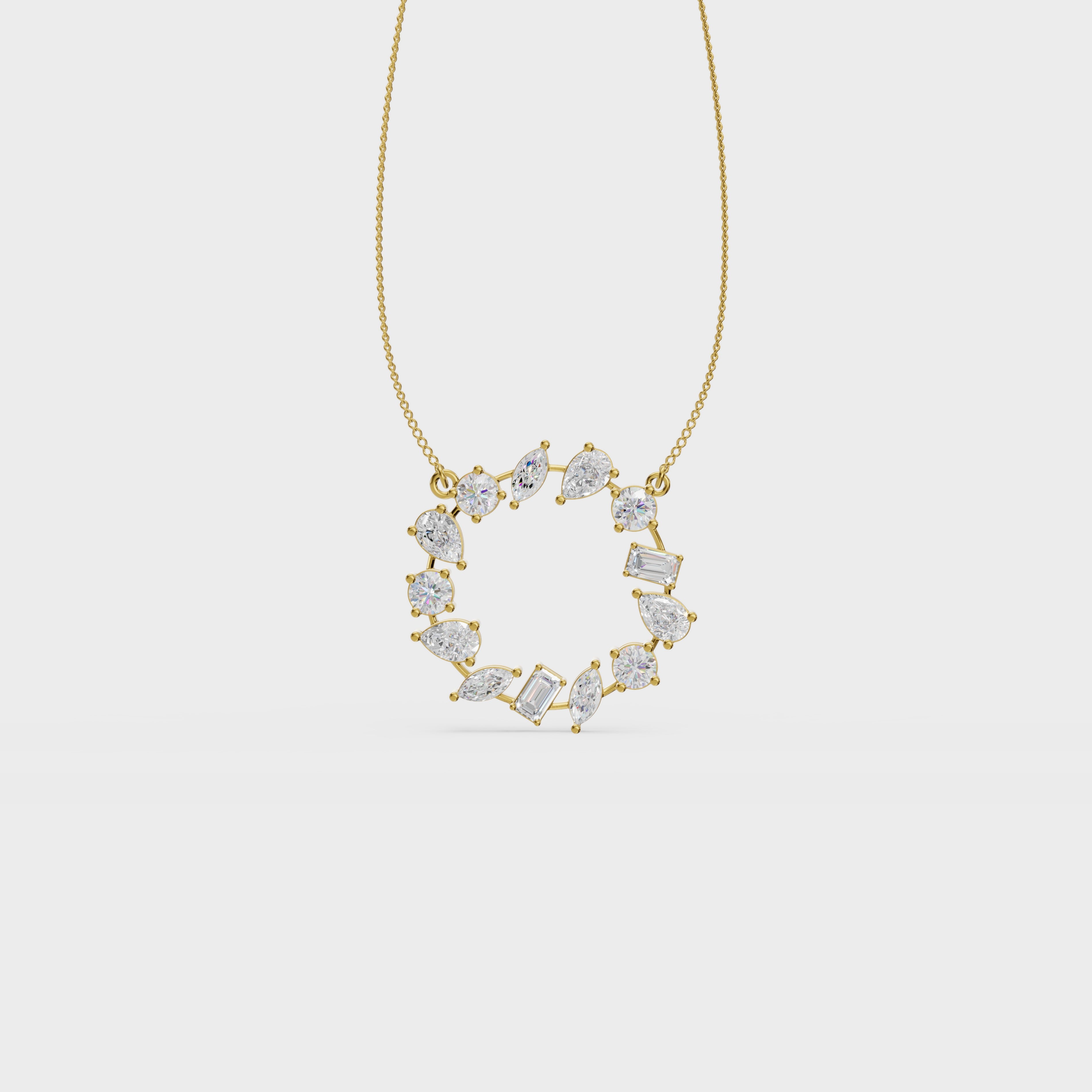 Celestial Orbit Diamond Pendant