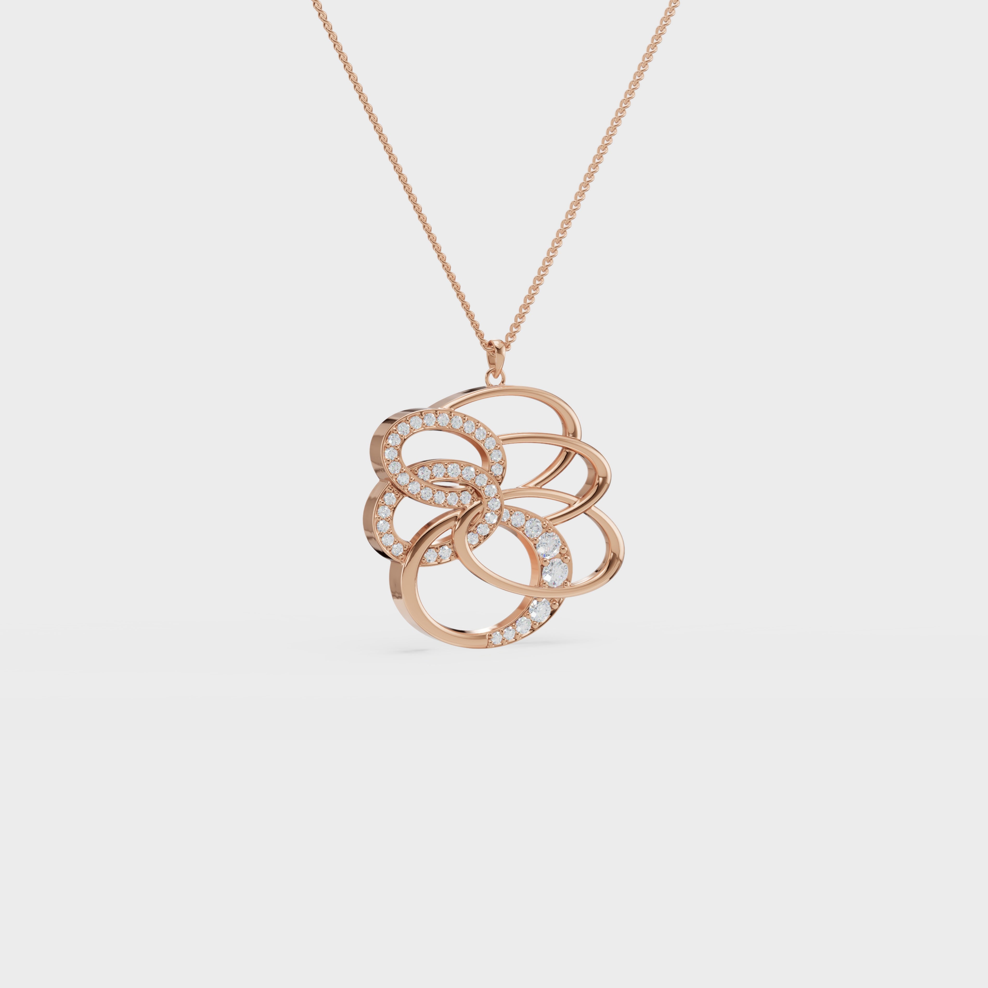 Figure Dual Swirl Pendant