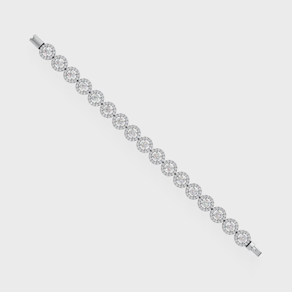 Halo Diamond Bracelet
