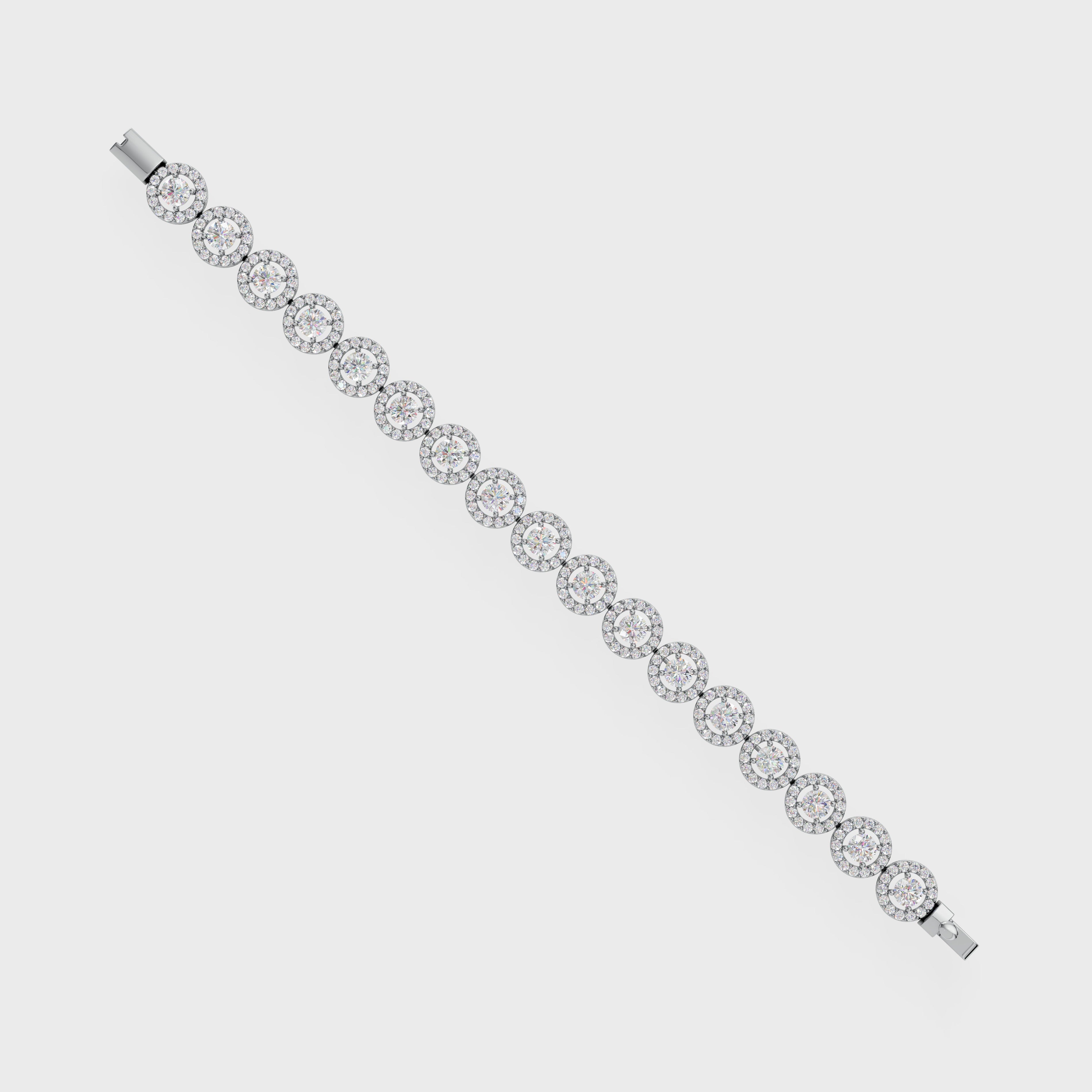 Halo Diamond Bracelet