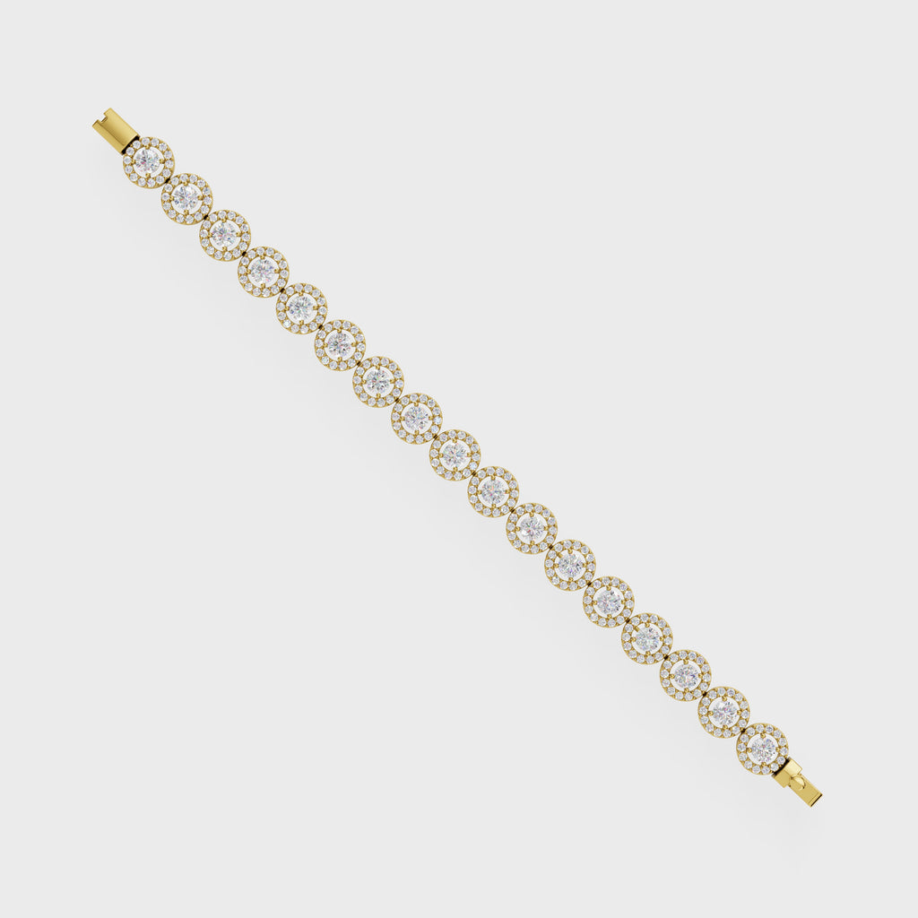 Halo Diamond Bracelet