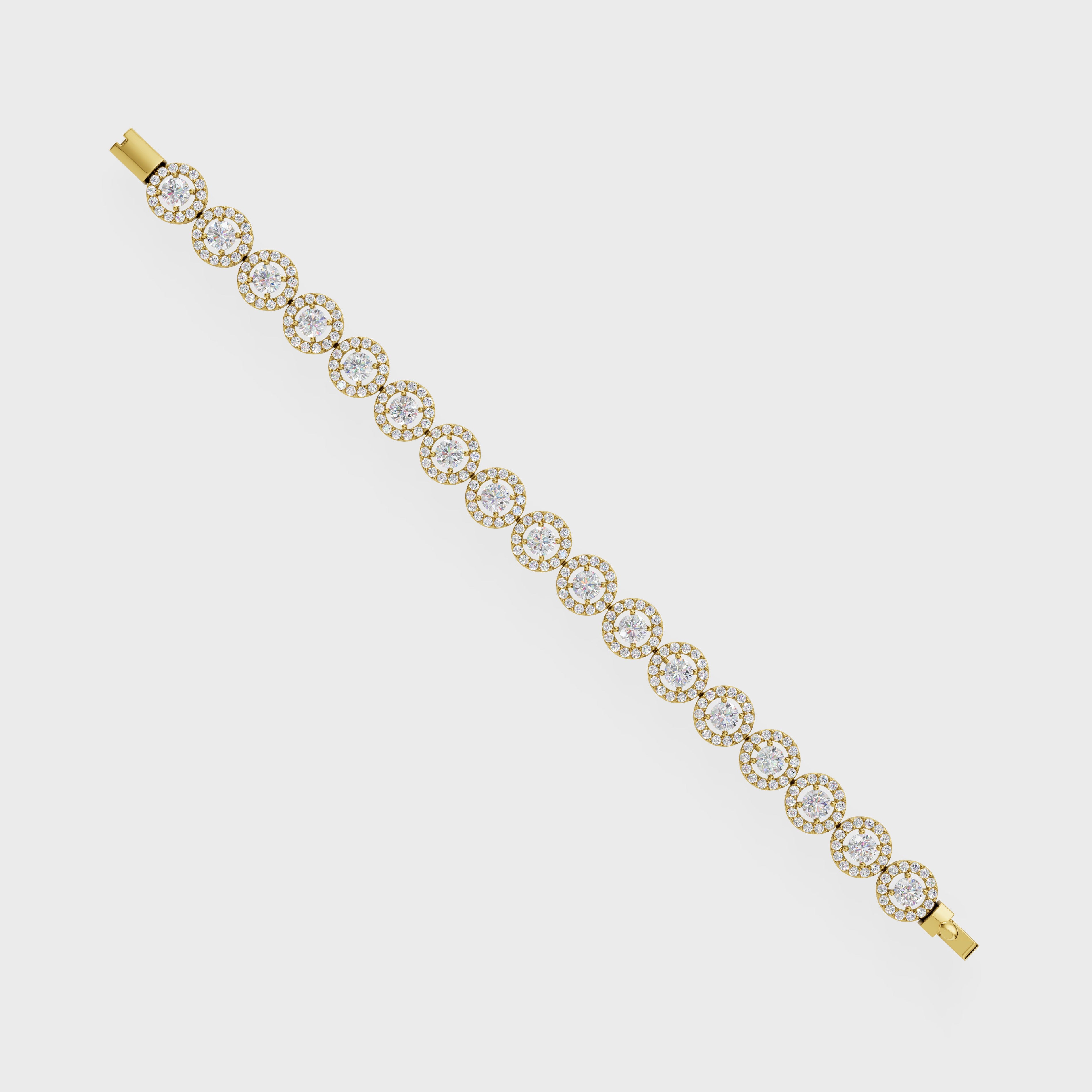 Halo Diamond Bracelet