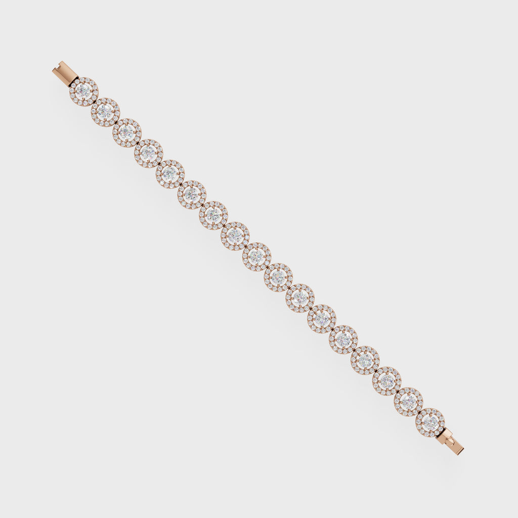 Halo Diamond Bracelet