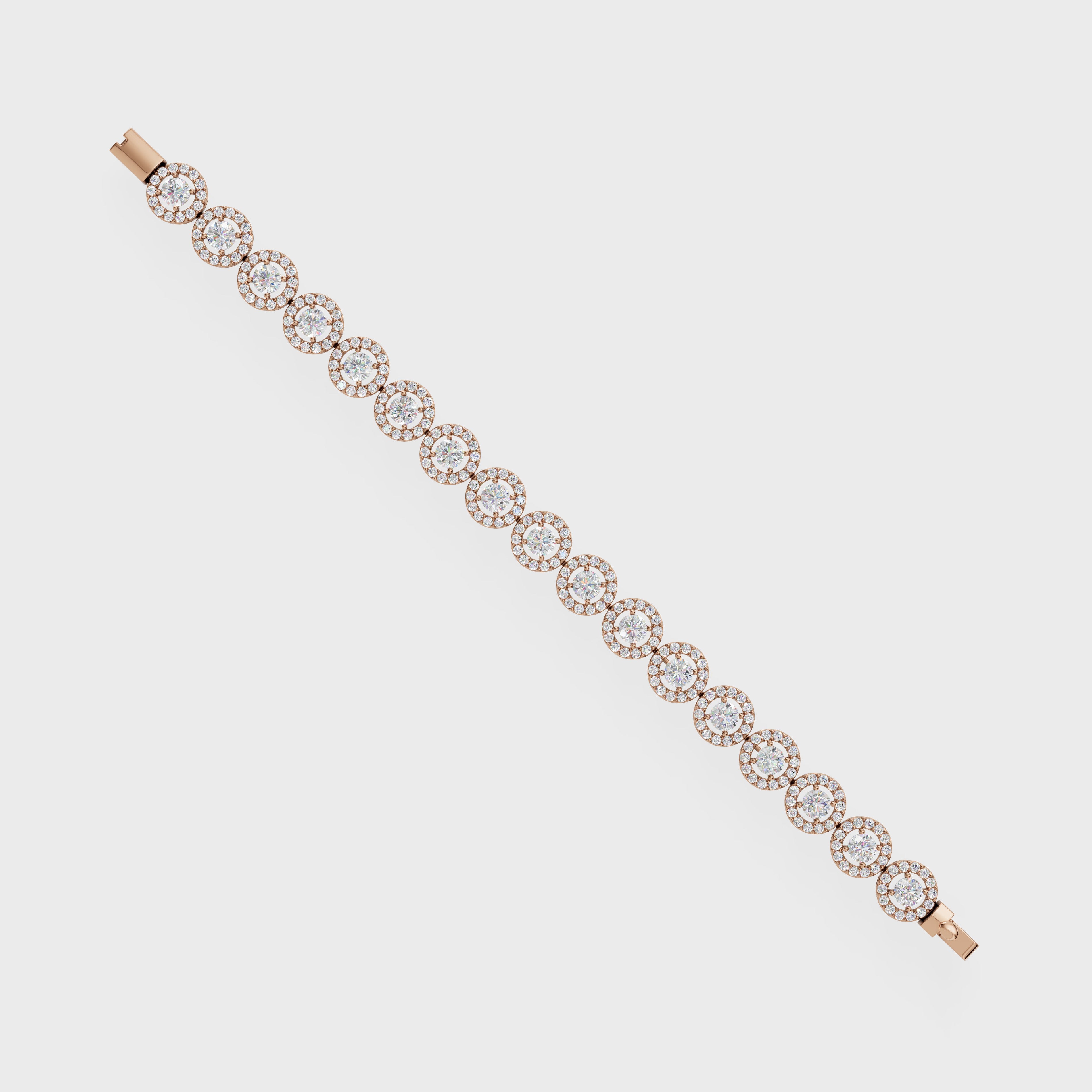 Halo Diamond Bracelet