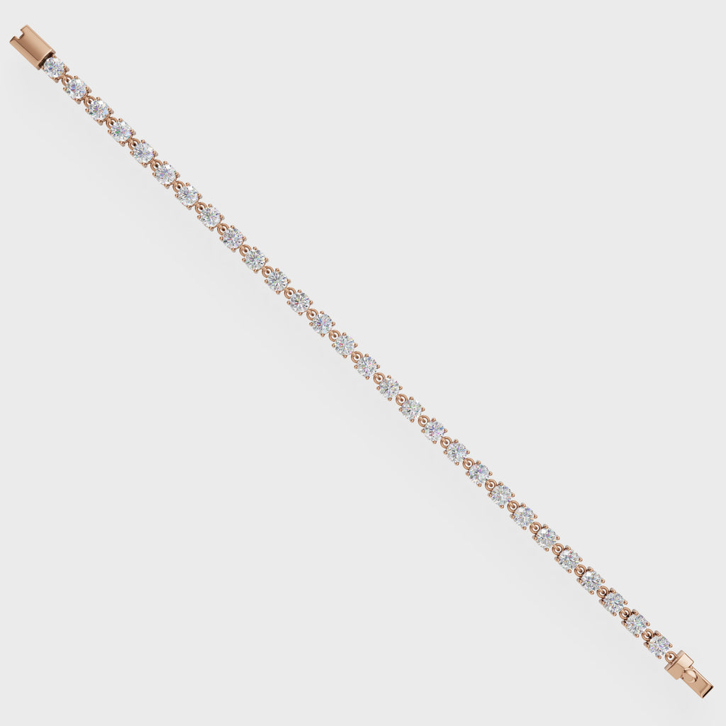 Round Cut Diamond Tennis Bracelet