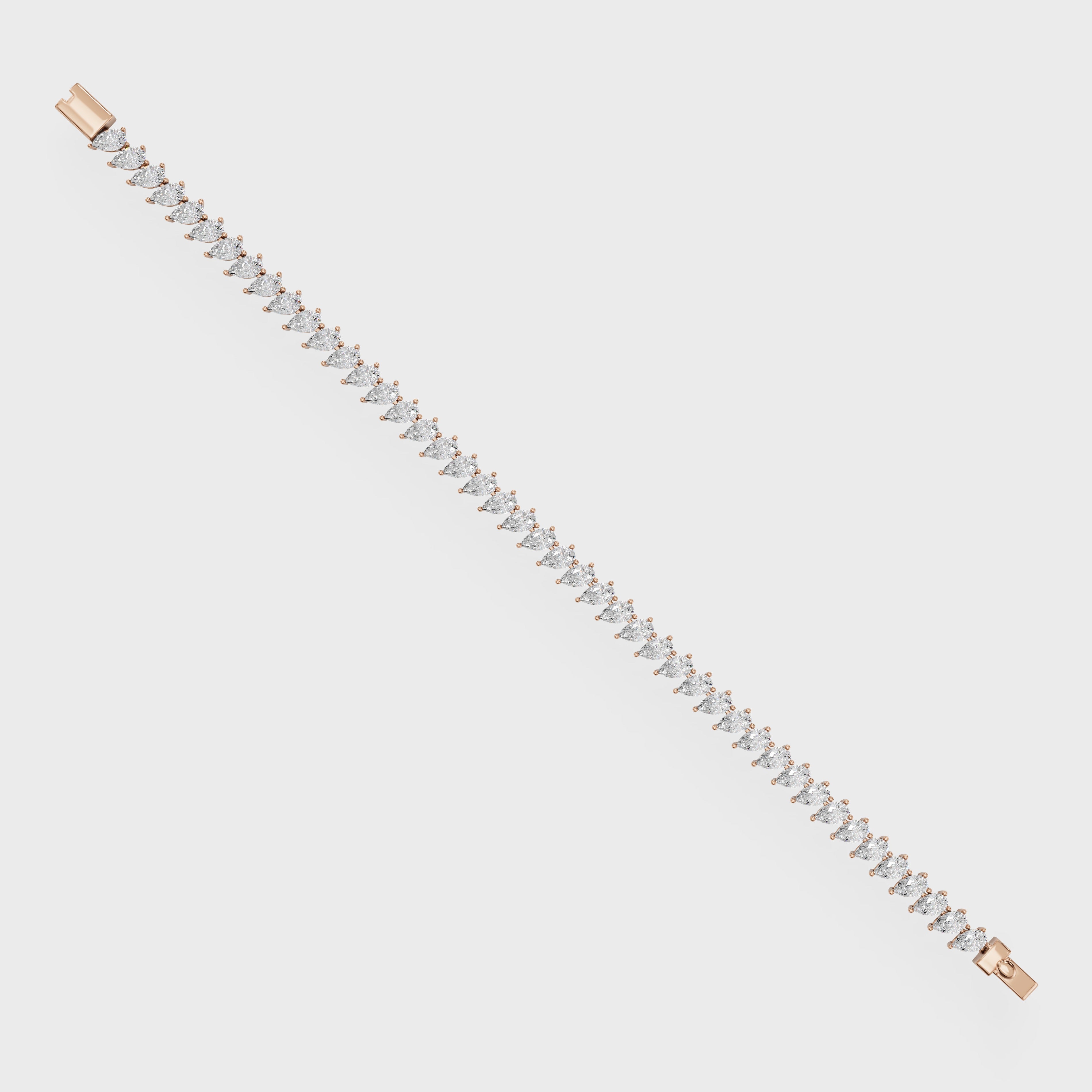 Luxe Spark Leaf Tennis Bracelet