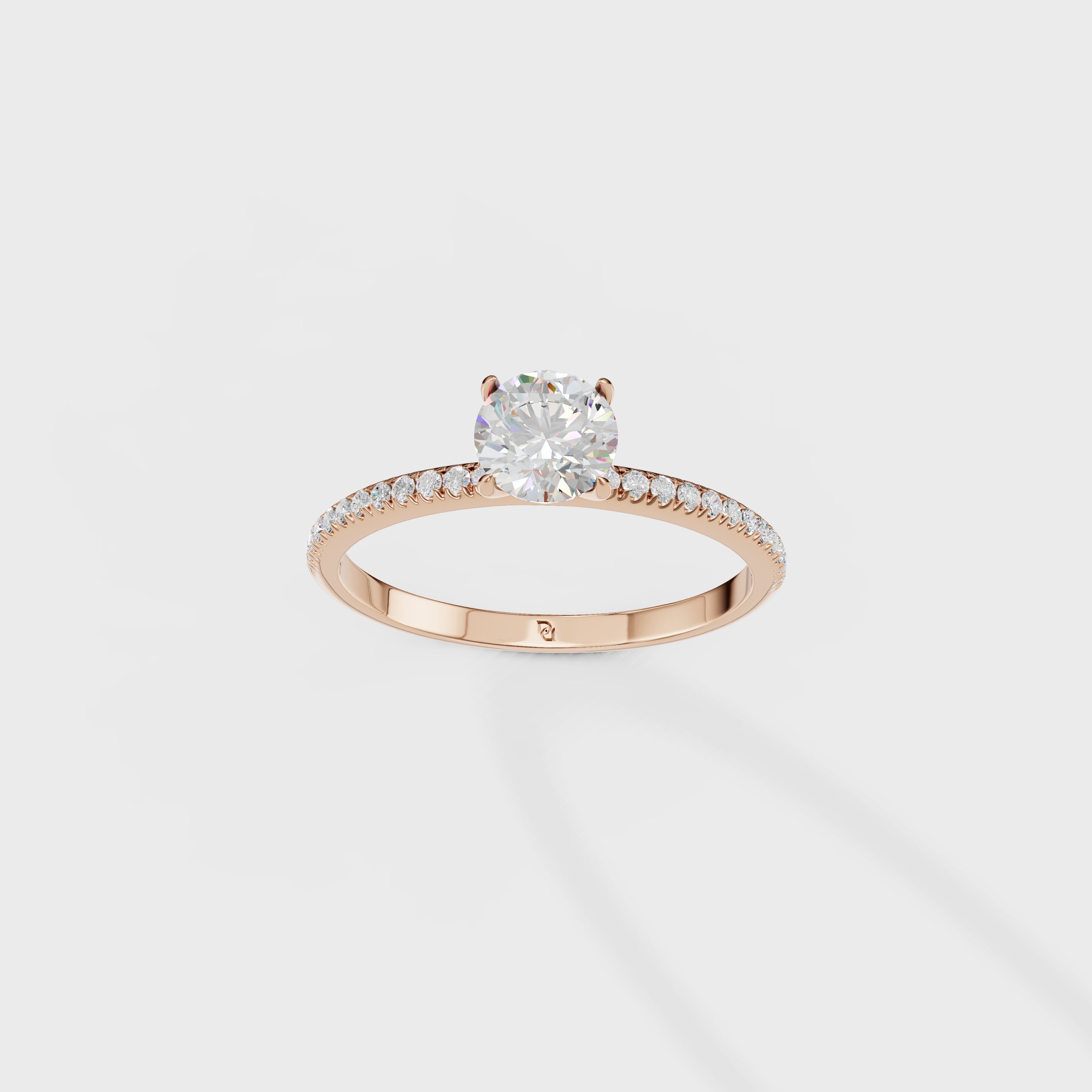 Round Diamond Solitaire Brilliant Engagement Ring