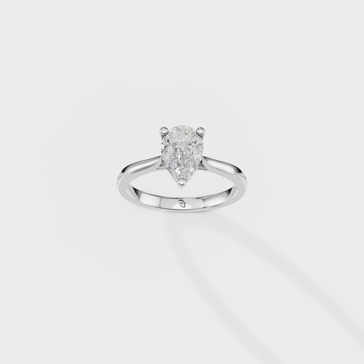 Ethereal 1ct Pear Ring