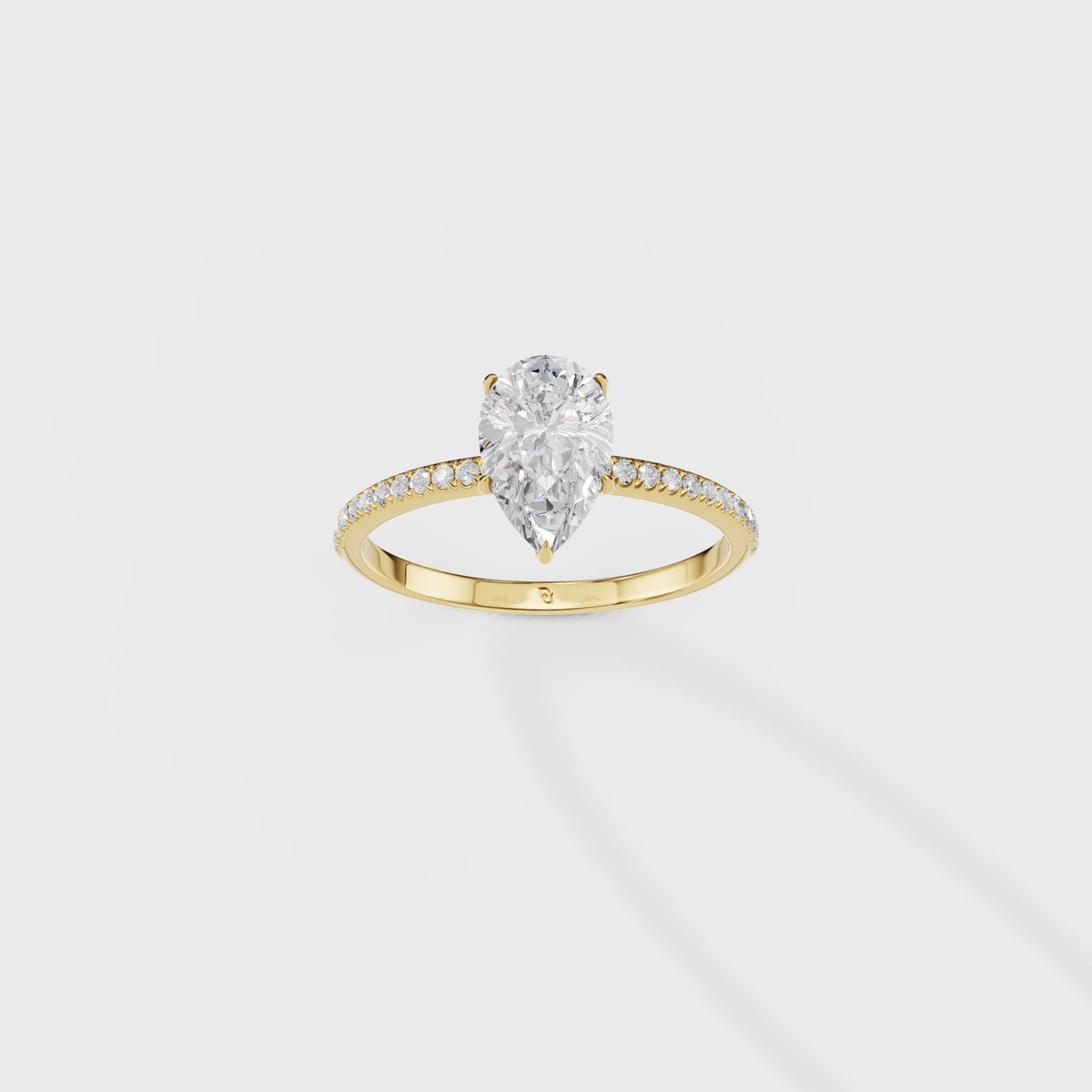 0.75ct Solitaire Elegance Pear Ring