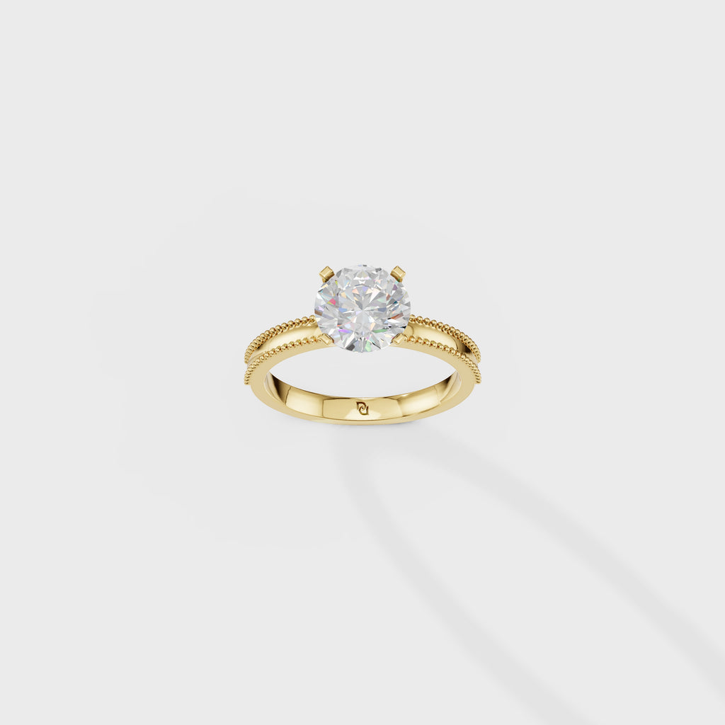 Elegance Solitaire Round Ring