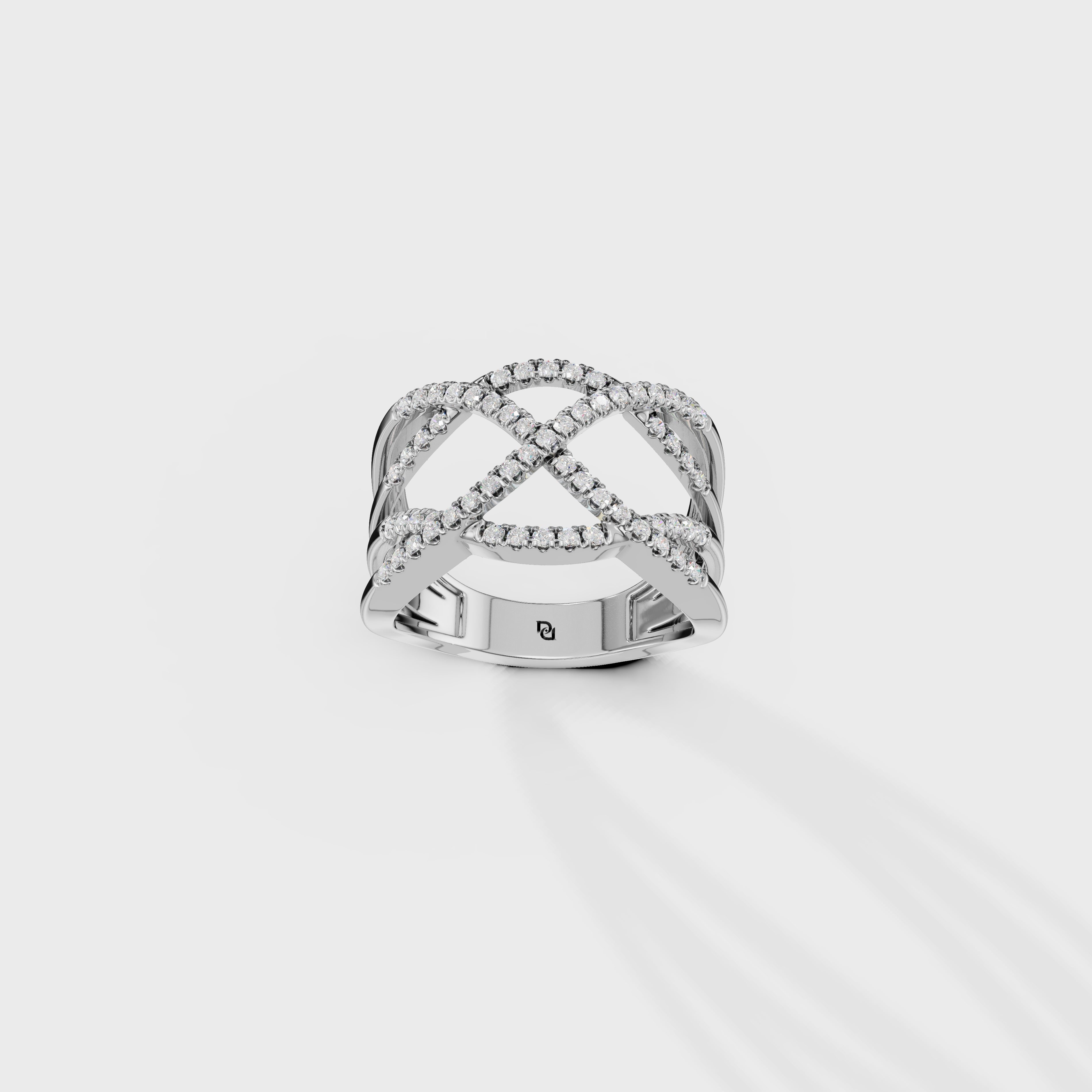 Interwoven Diamond Ring