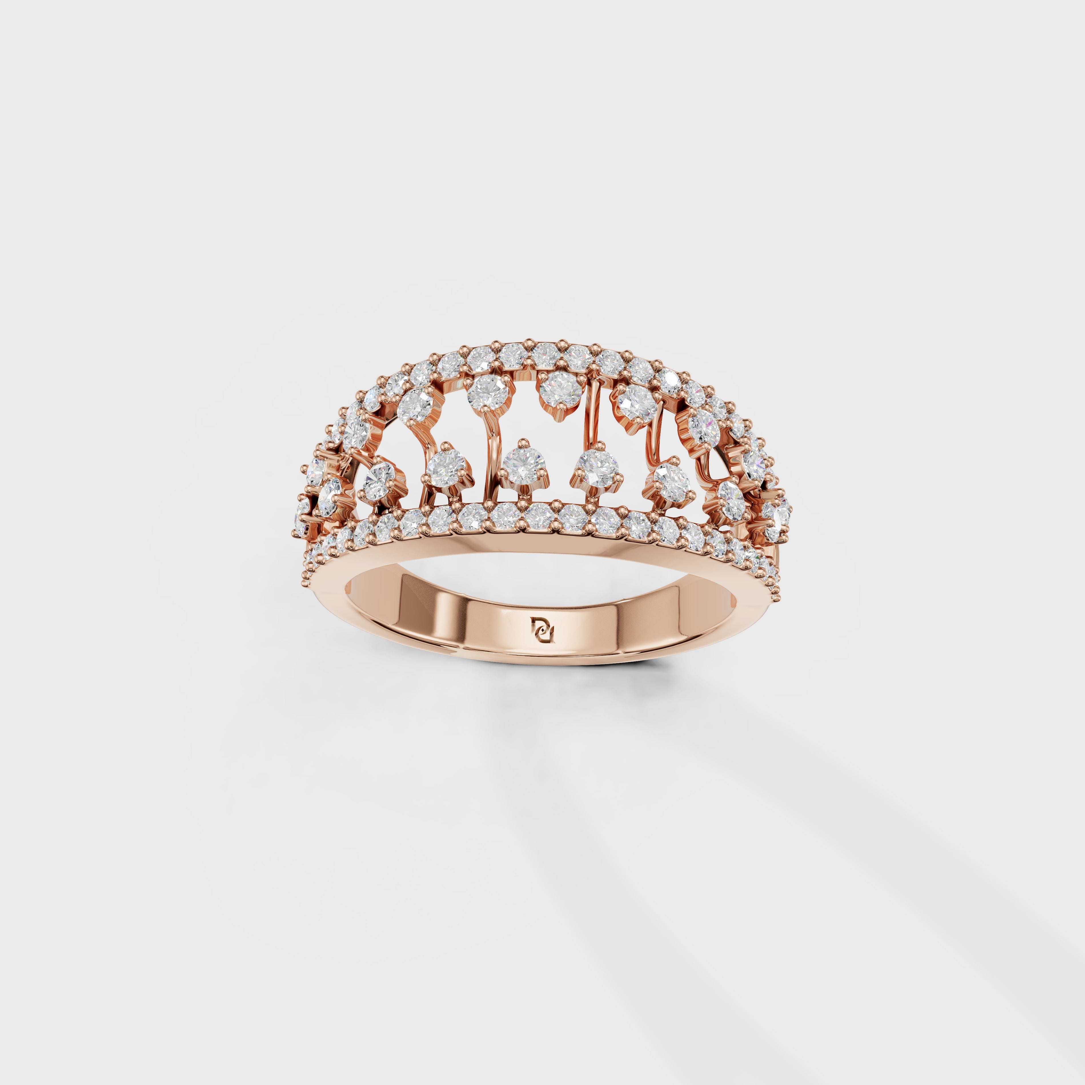 Luxury Tiered Diamond Anniversary Band