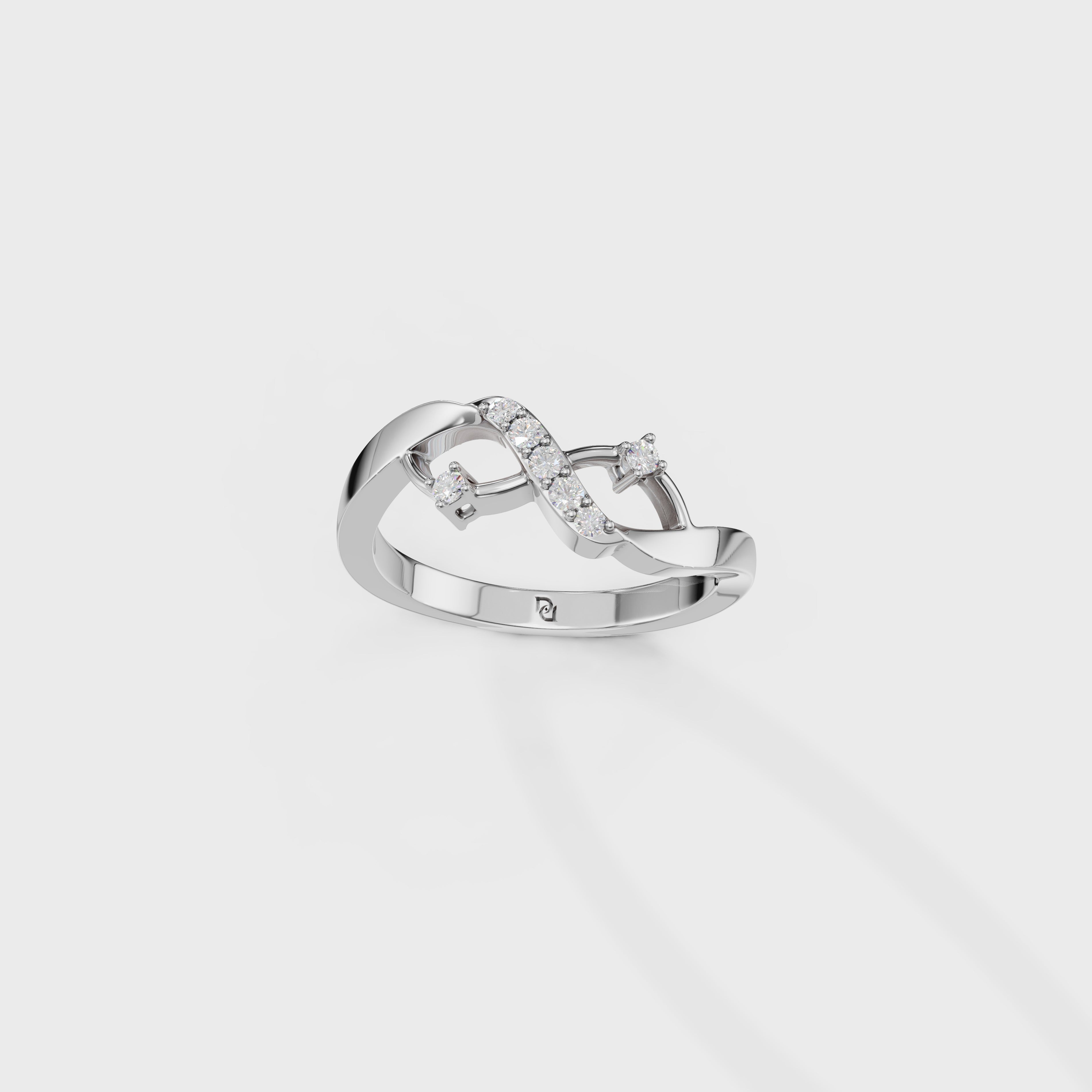 Sparkling Infinity Diamond Ring