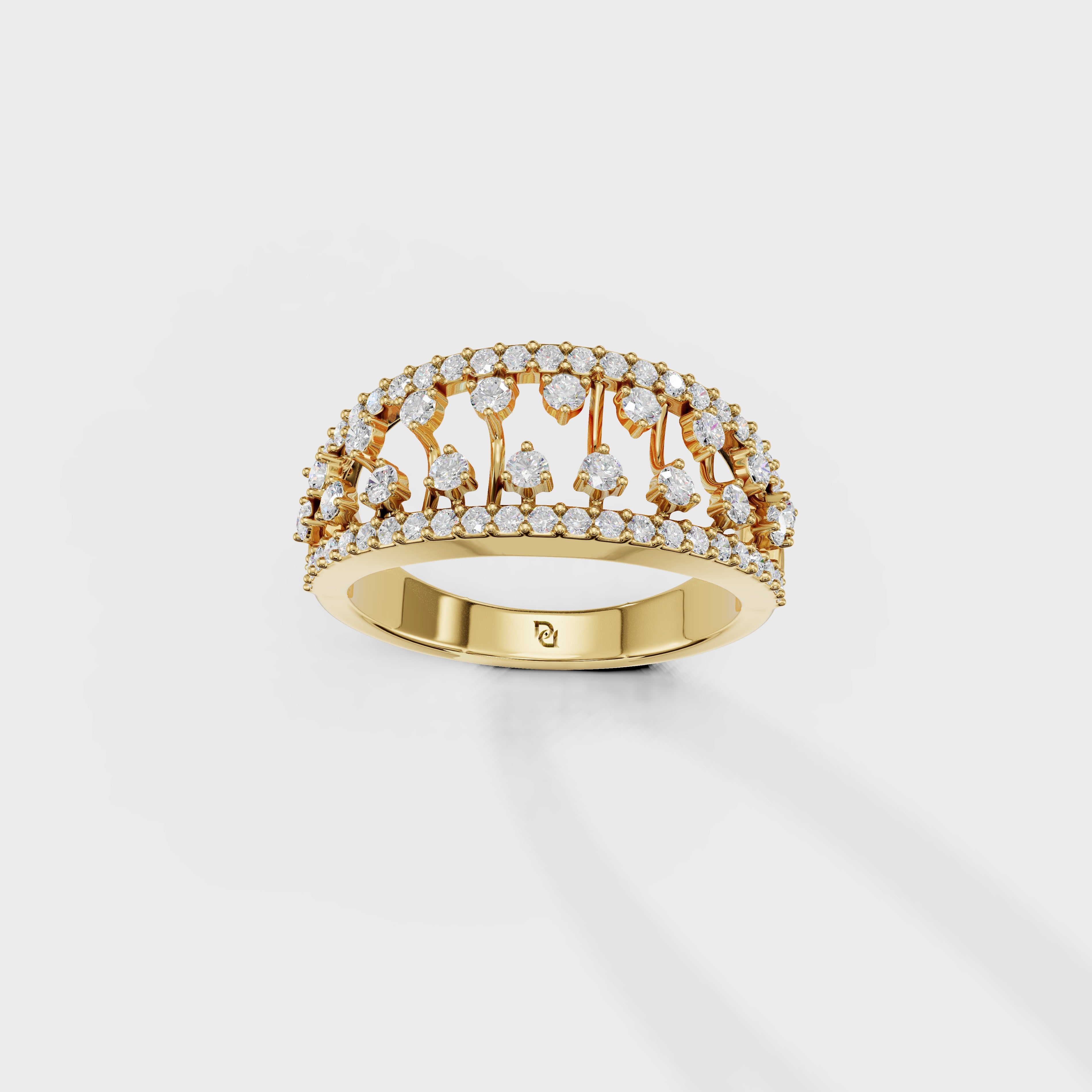 Luxury Tiered Diamond Anniversary Band