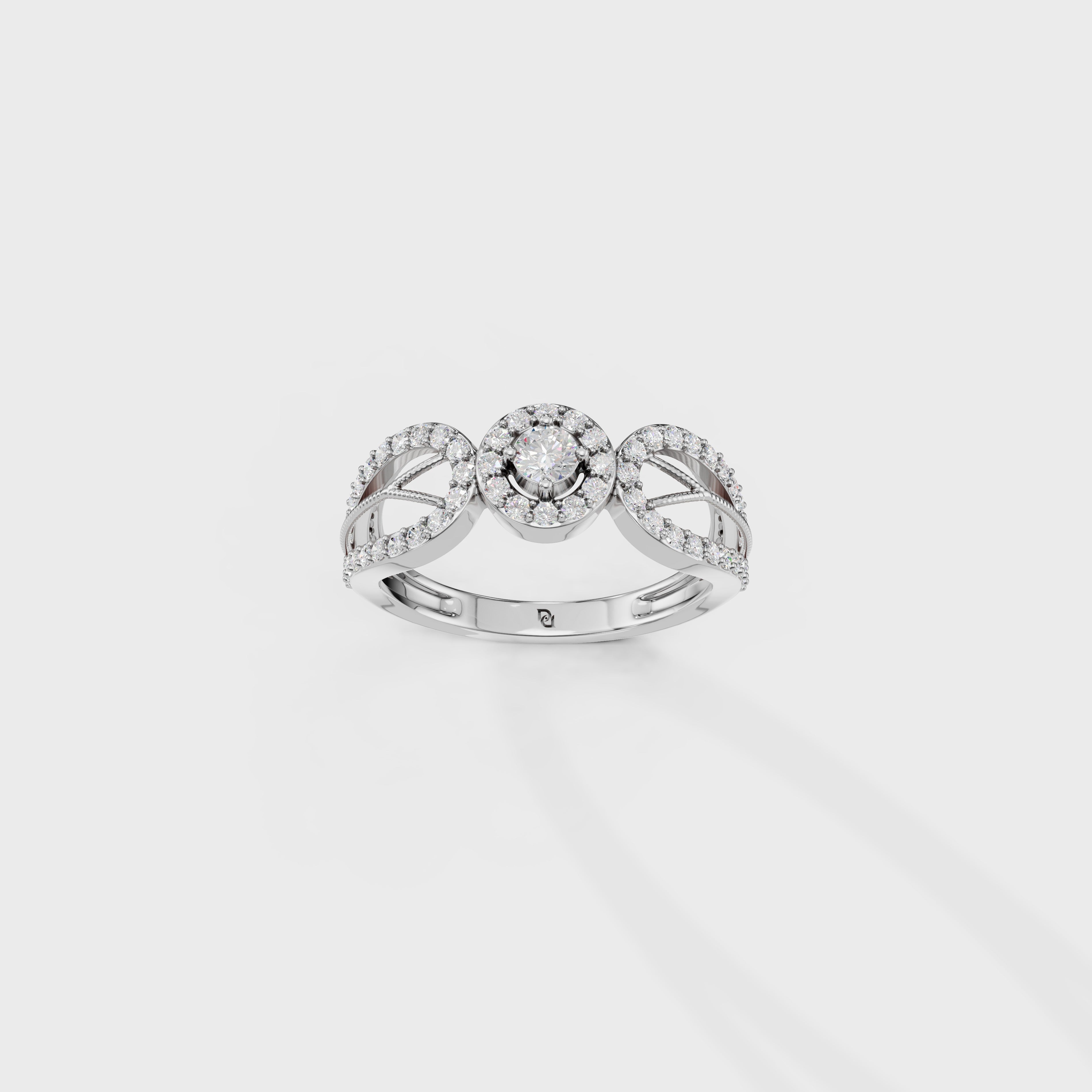 Art Deco Bloom Perfect Engagement Ring