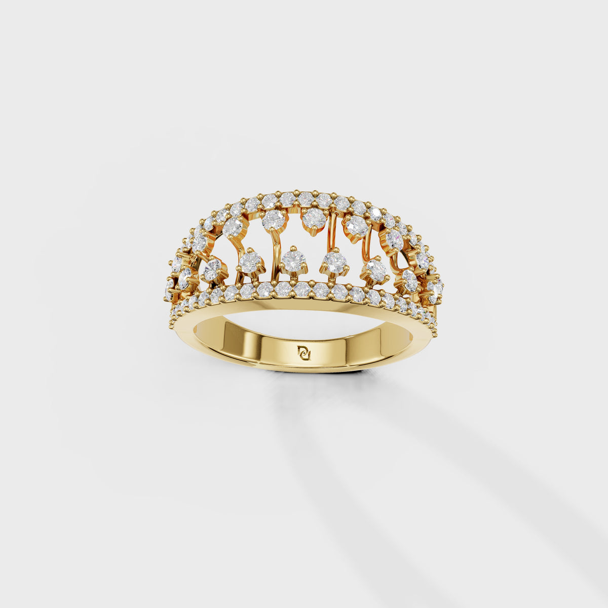 Luxury Tiered Diamond Anniversary Band