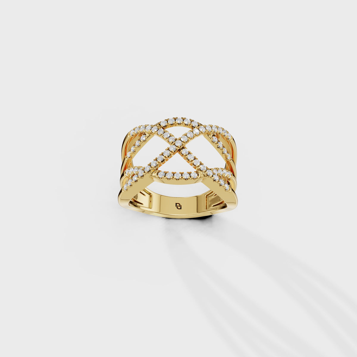 Interwoven Diamond Ring