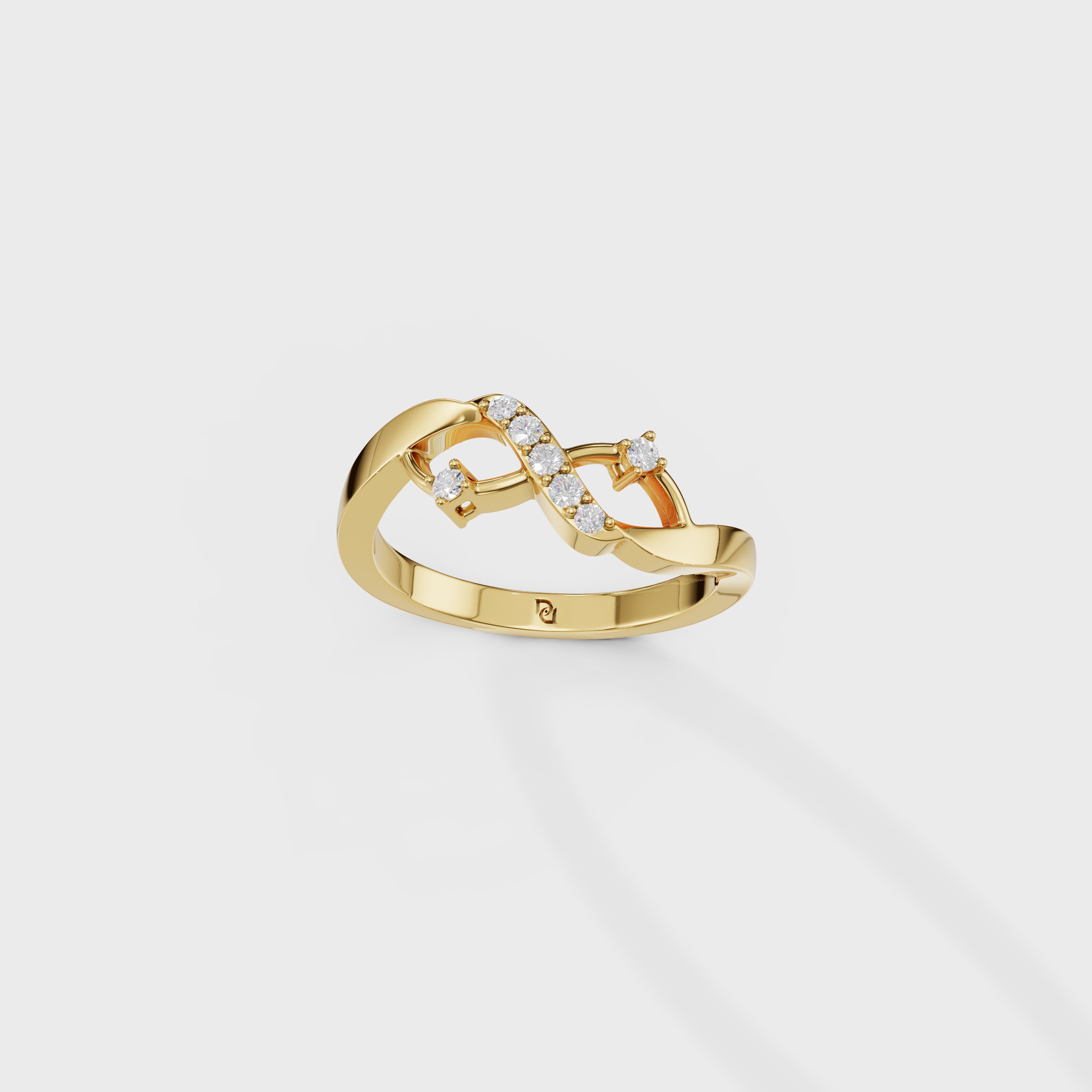 Sparkling Infinity Diamond Ring