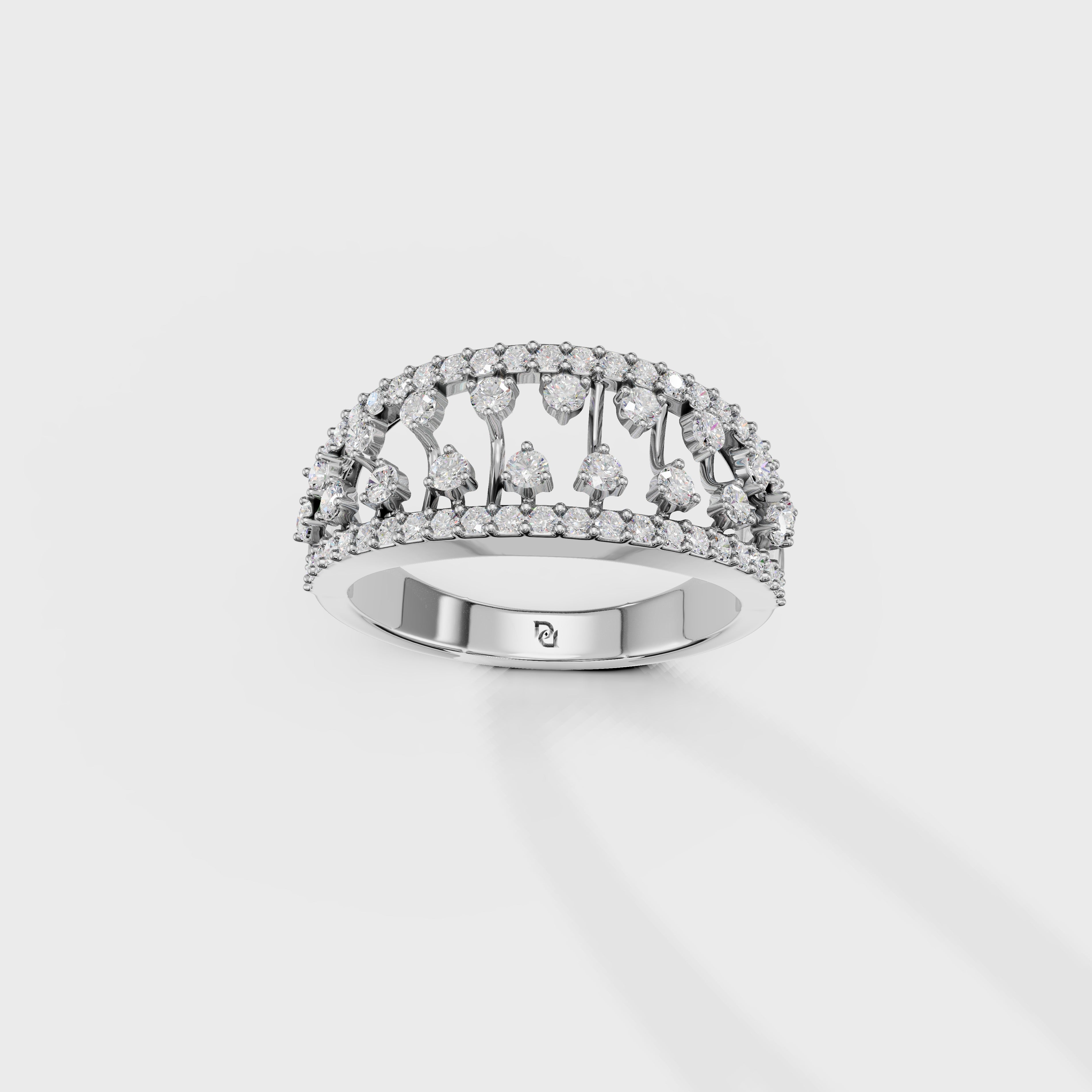 Luxury Tiered Diamond Anniversary Band