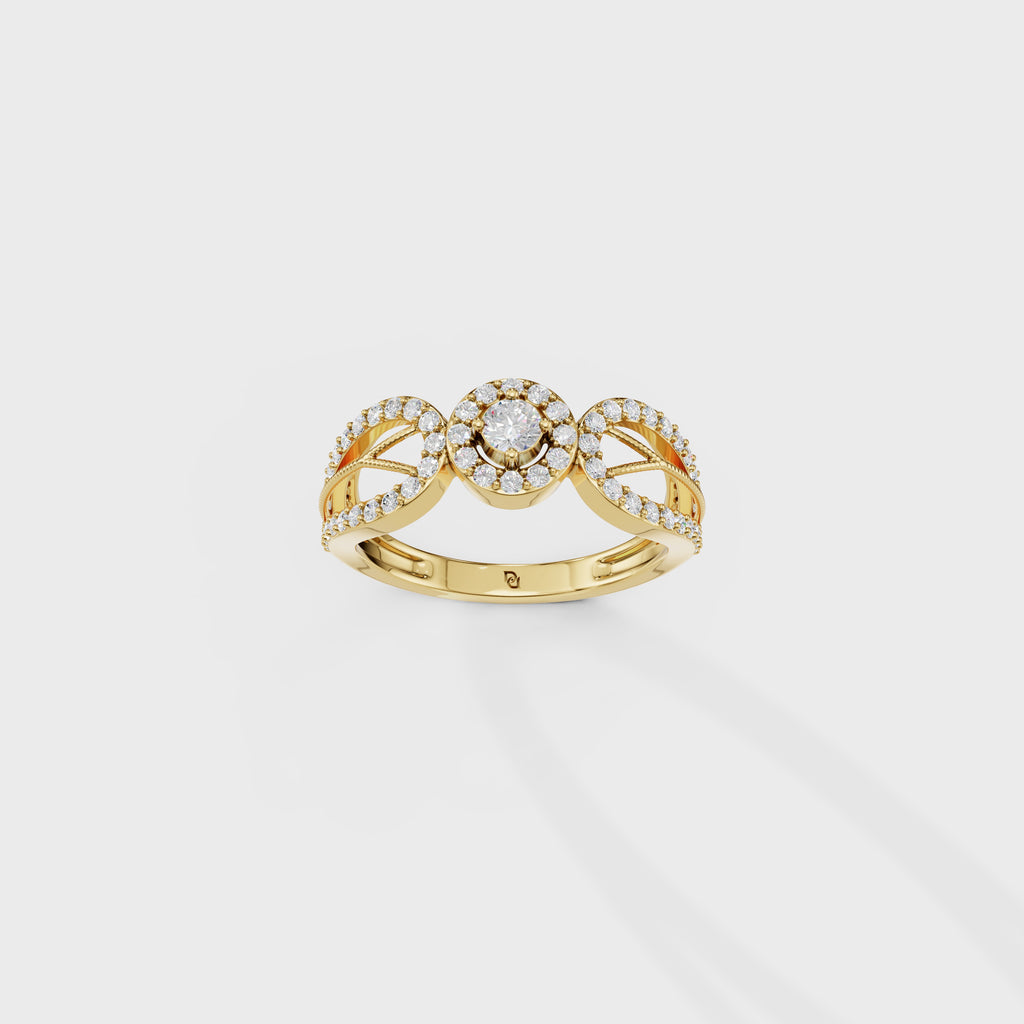 Art Deco Bloom Perfect Engagement Ring