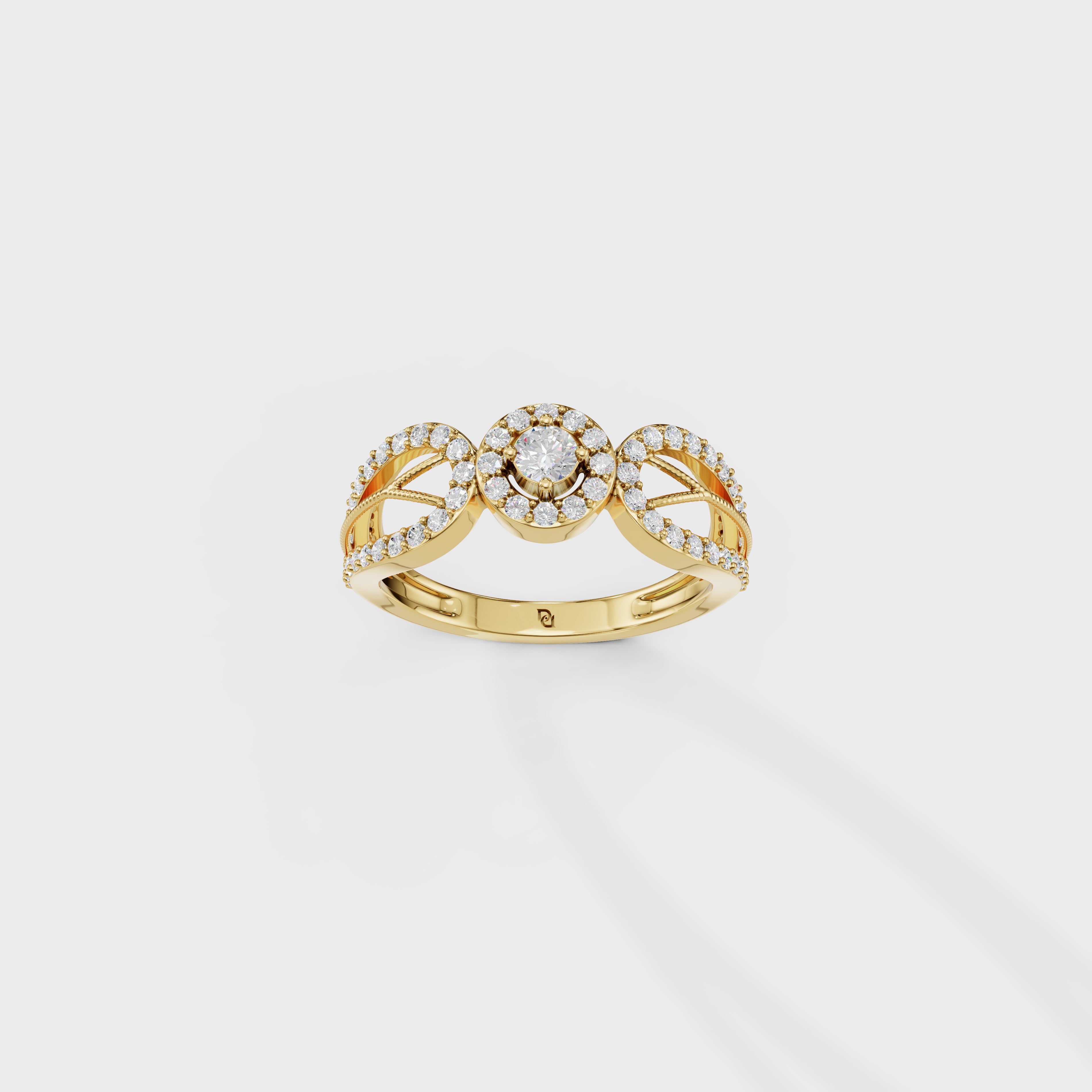 Art Deco Bloom Perfect Engagement Ring