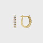 Brilliant Cut Diamond Huggie Hoops
