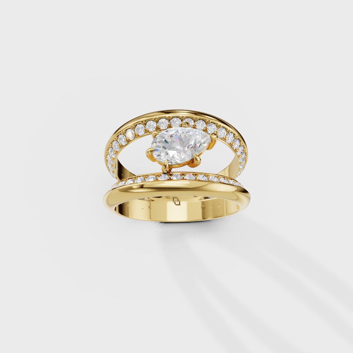 1.50ct Pear Cut Celestial Ring