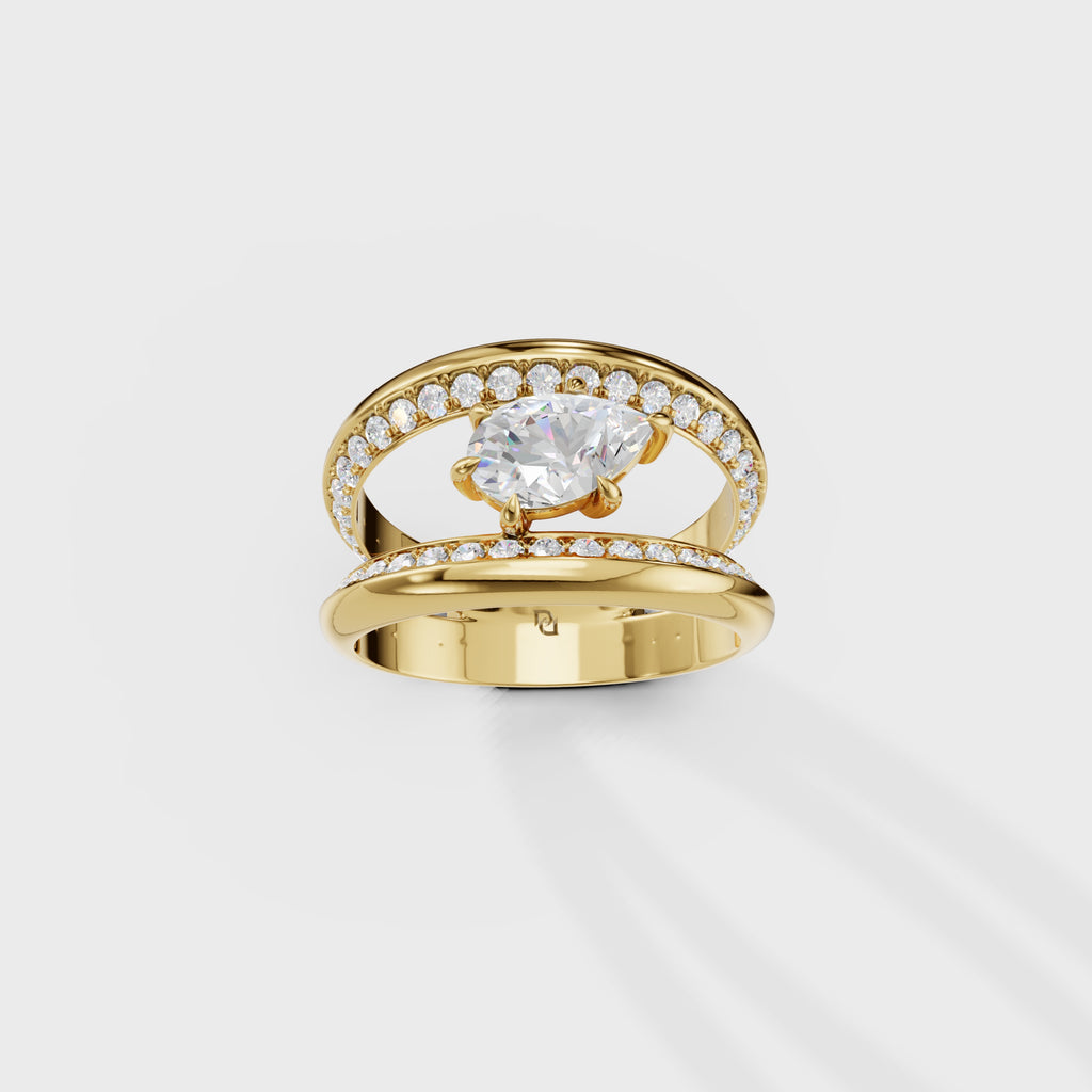 The Celestial Pear Ring