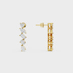 Multi-Cut Drop Earrings