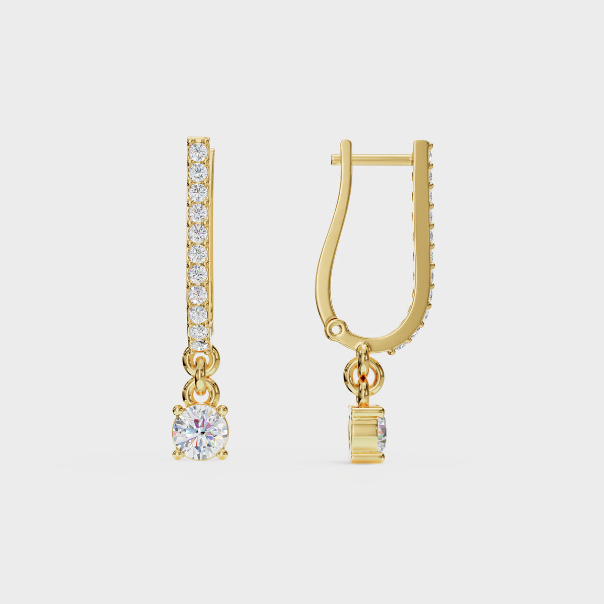 Aurora Diamond Drop Earrings