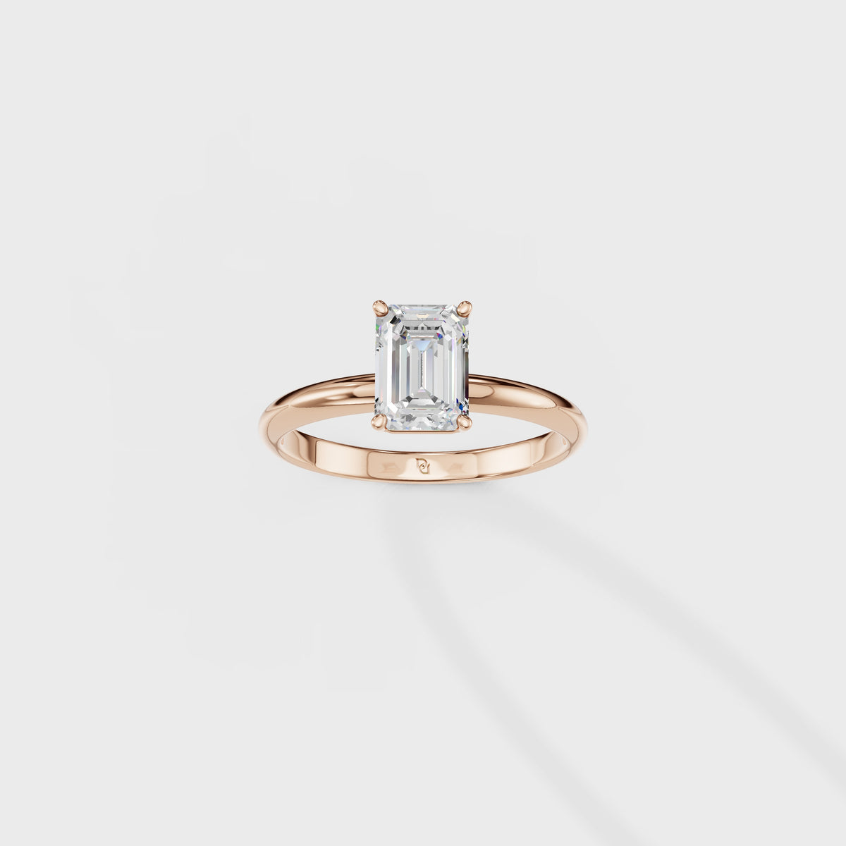 Classic 1.02ct Emerald Cut Solitaire Ring