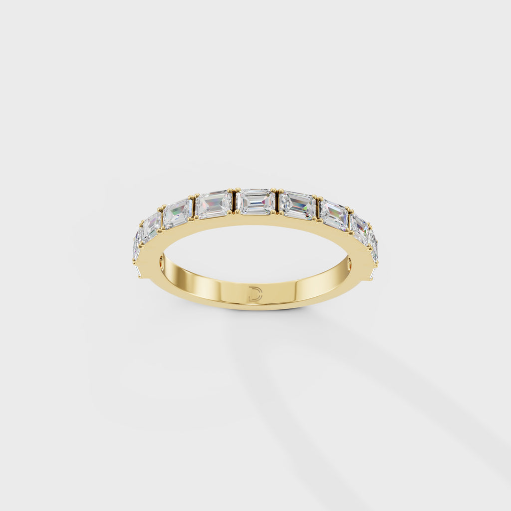 Emerald Cut Diamond Eternity Band