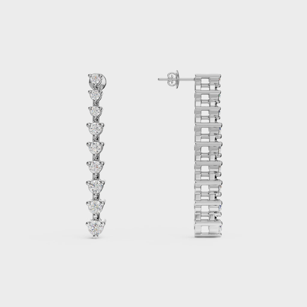 Brilliant Round Diamond Danglers