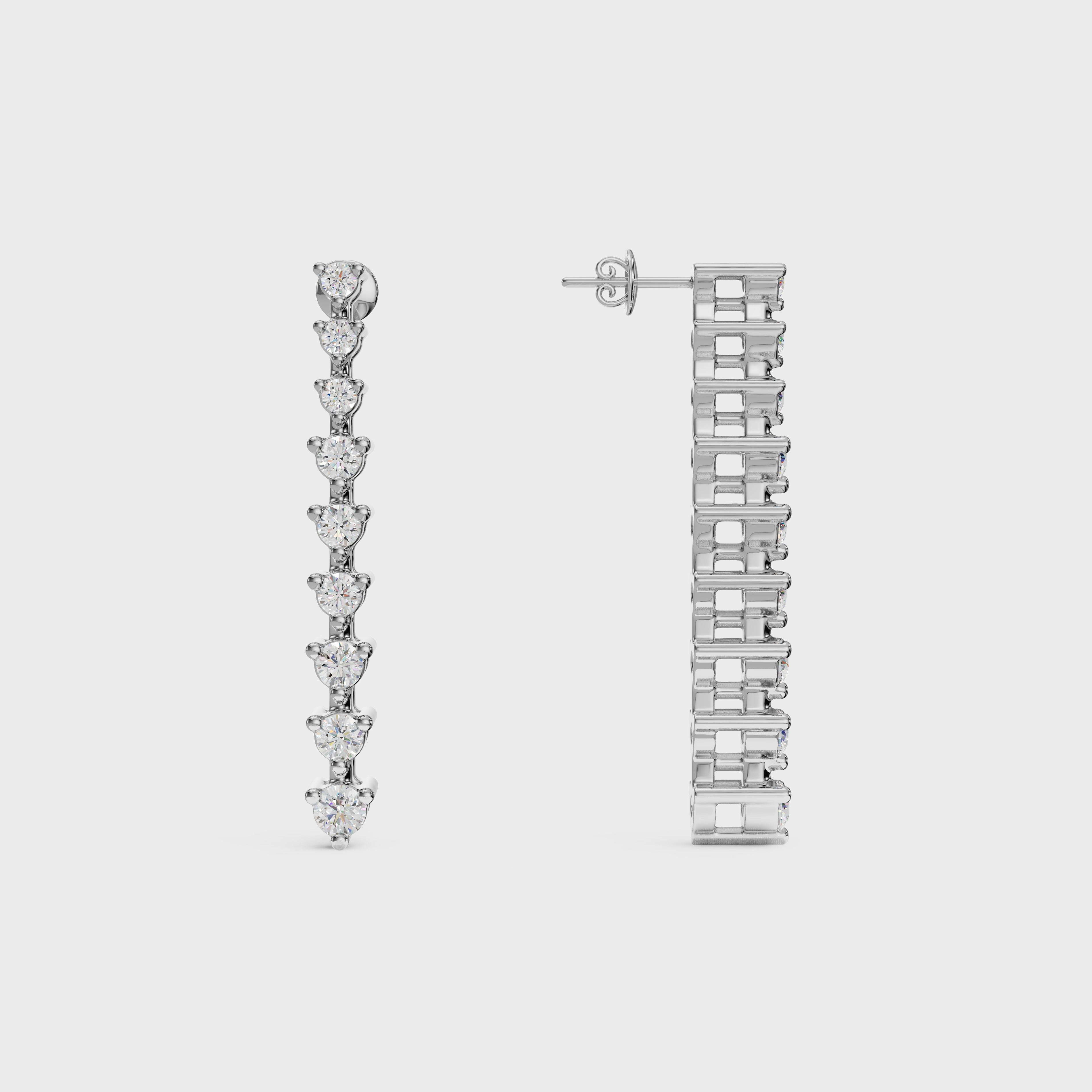 Brilliant Round Diamond Danglers