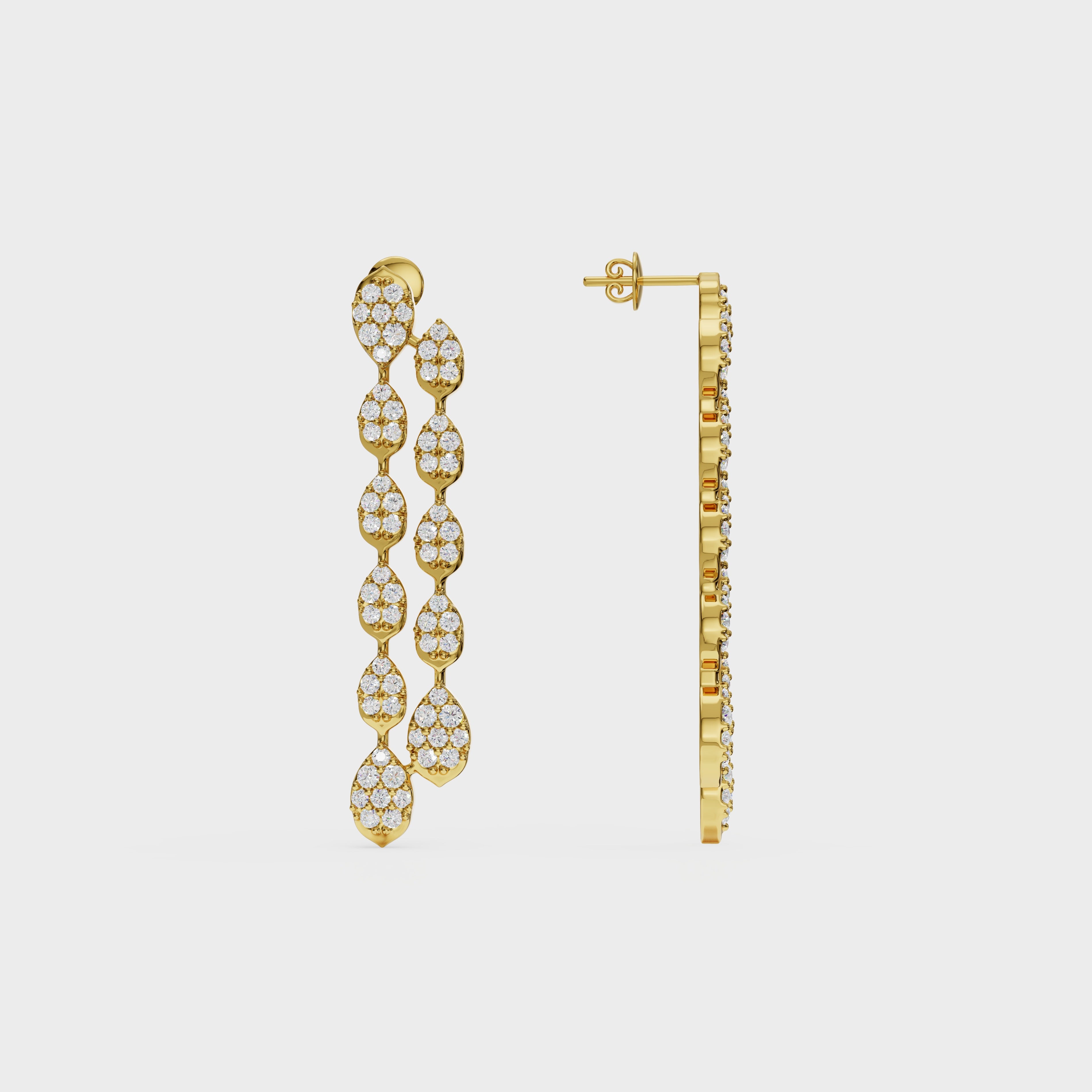 Waterfall Diamond Drop Earrings