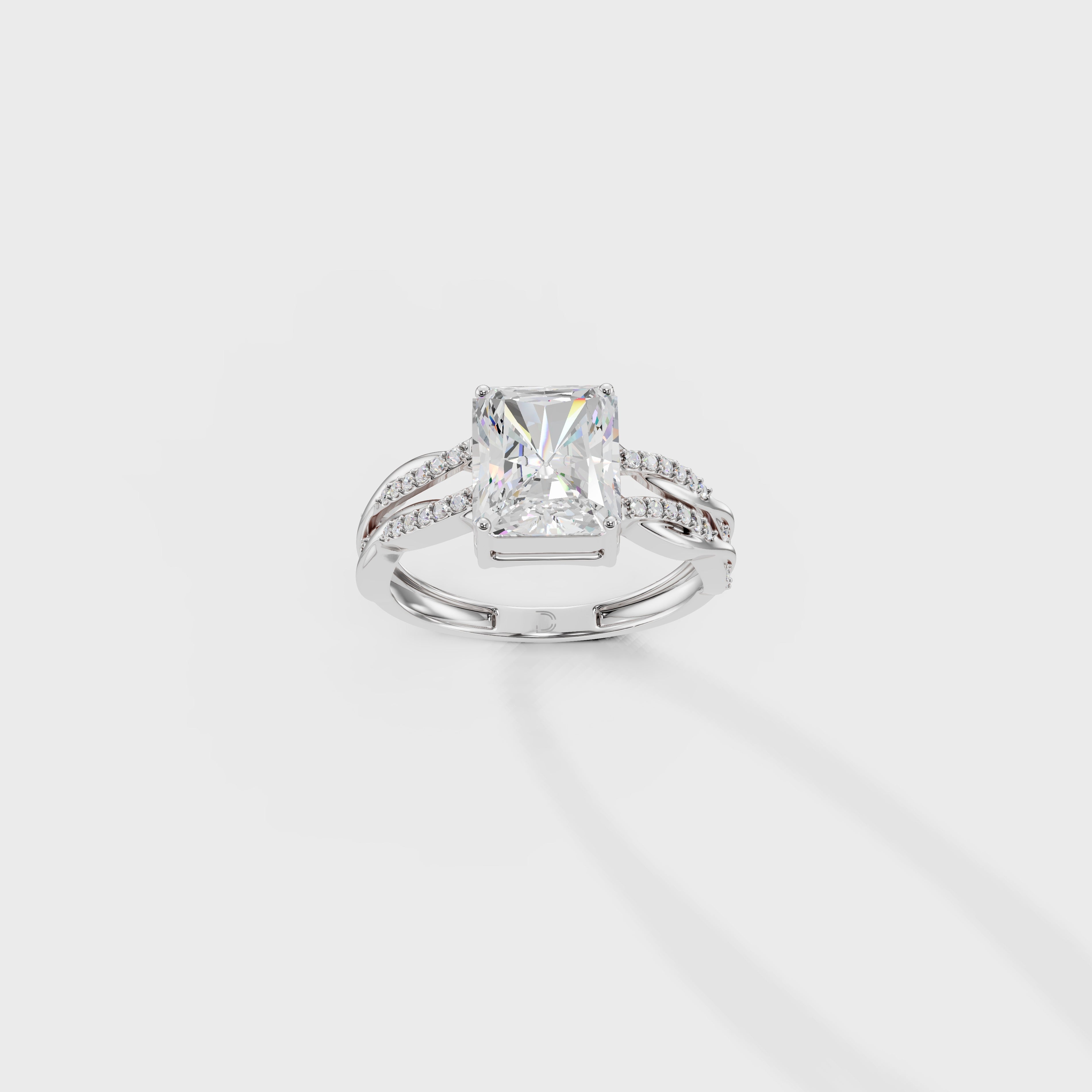 Cathedral Radiant Embrace Twirl Ring
