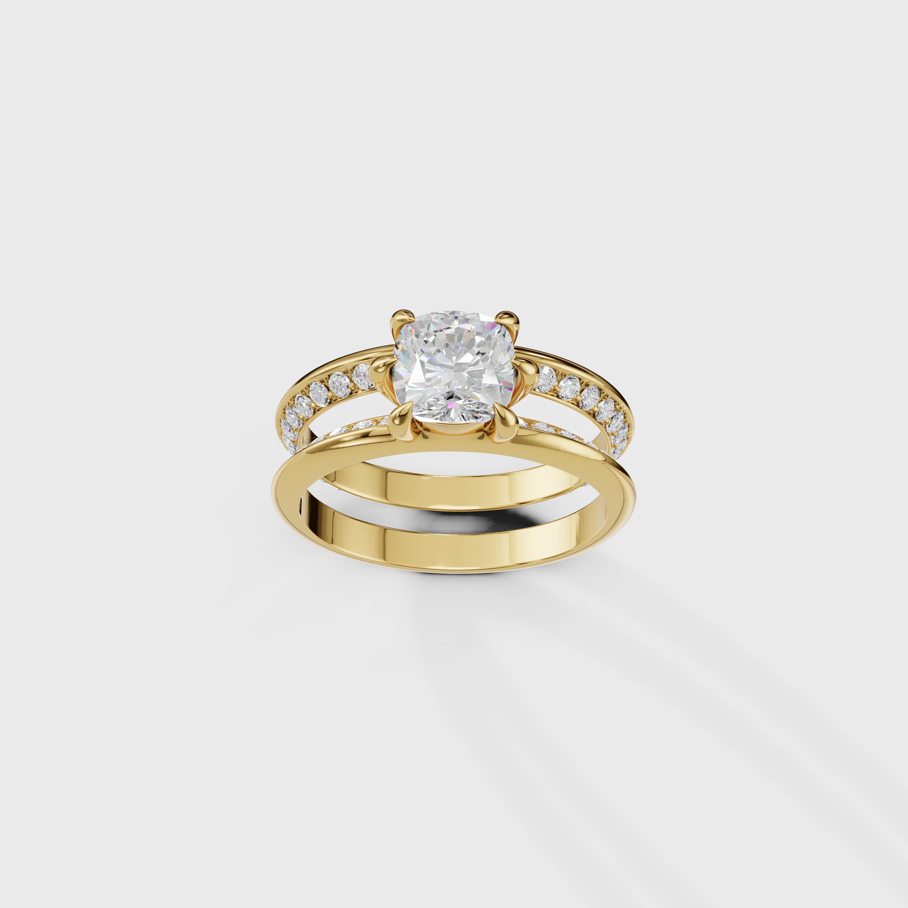 The Perfect Union Cushion Set ring