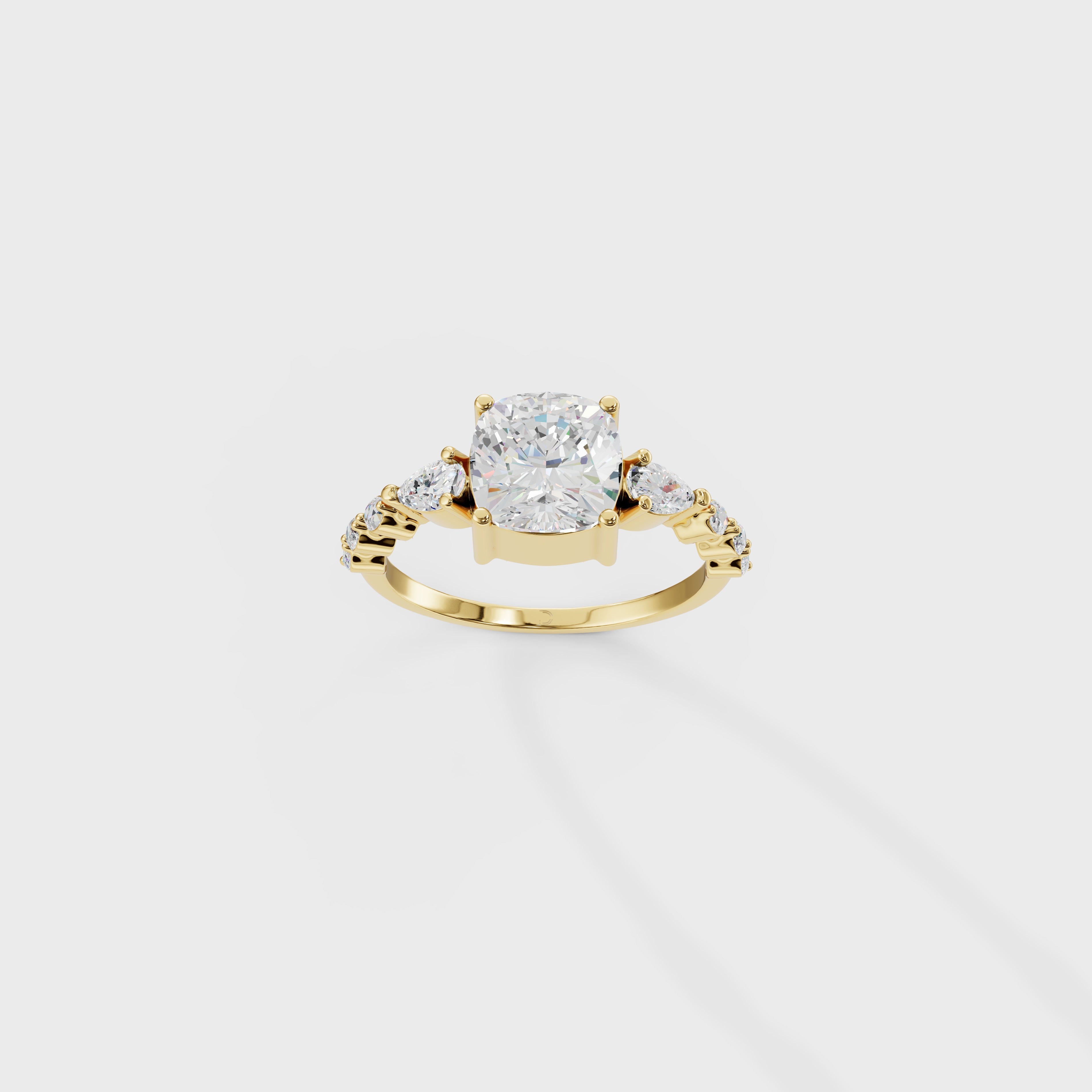 Cushion Cut Diamond Ring