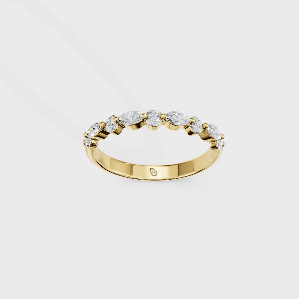 Marquise & Round Diamond Eternity Band
