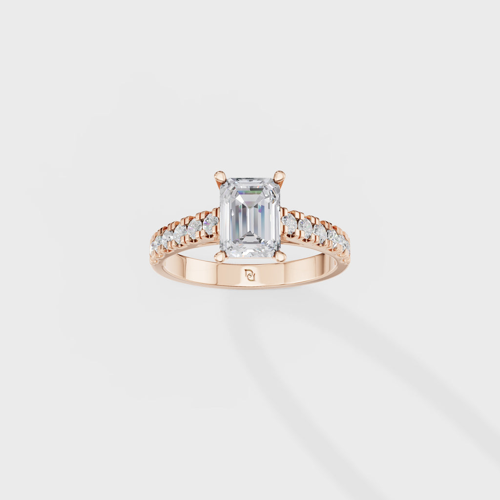 Emerald Cut Solitaire Ring