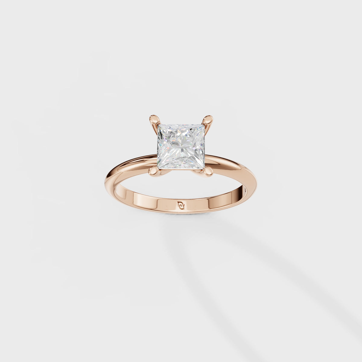 1ct Princess Cut Solitaire Ring