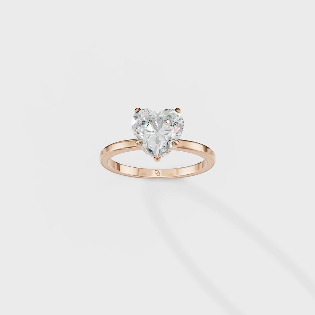 love's Reflection Heart Shape Ring