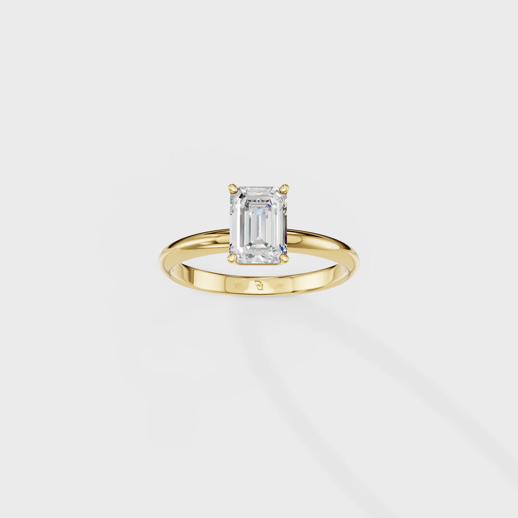 Classic Emerald Cut Solitaire Ring
