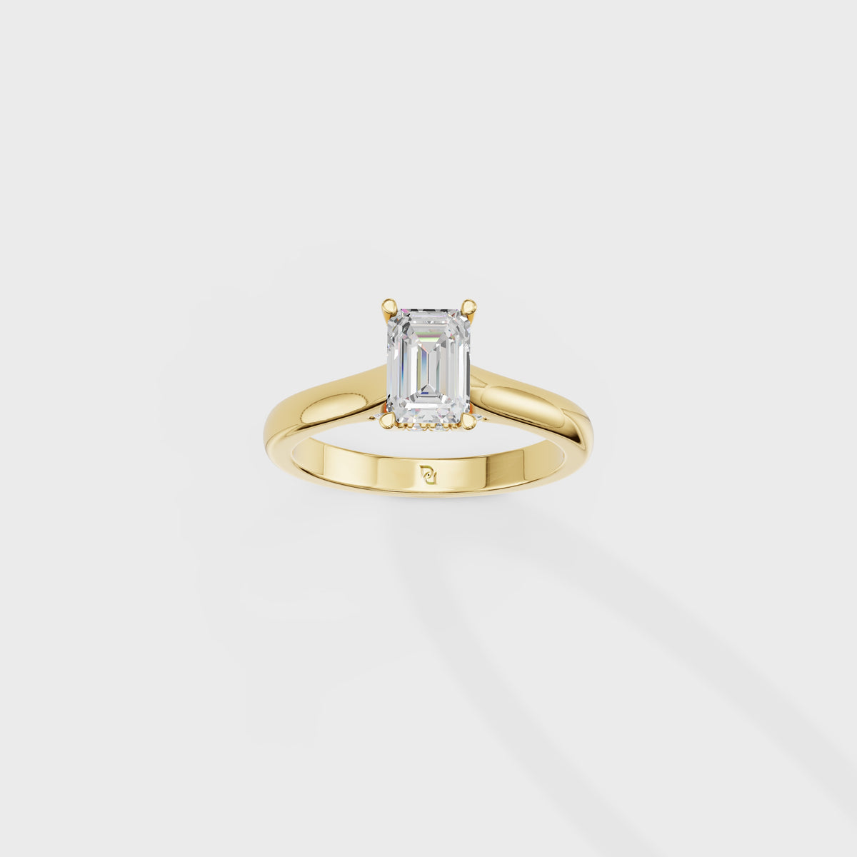 1ct Emerald Cut Ring