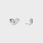 Heart Shaped Diamond Stud Earrings
